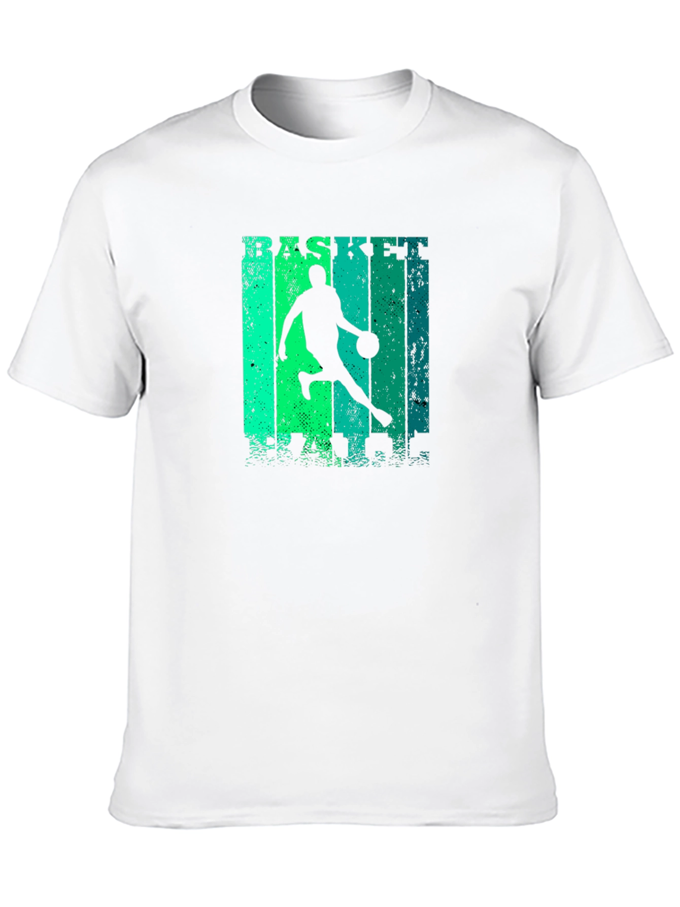 Basketball Player Graphic Print Black T-Shirt