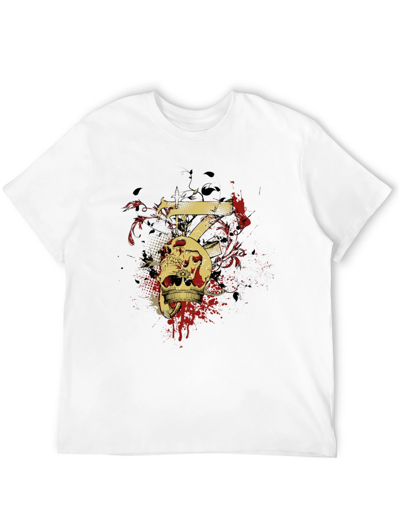 Skull Crown Tee - Edgy Graphic T-Shirt