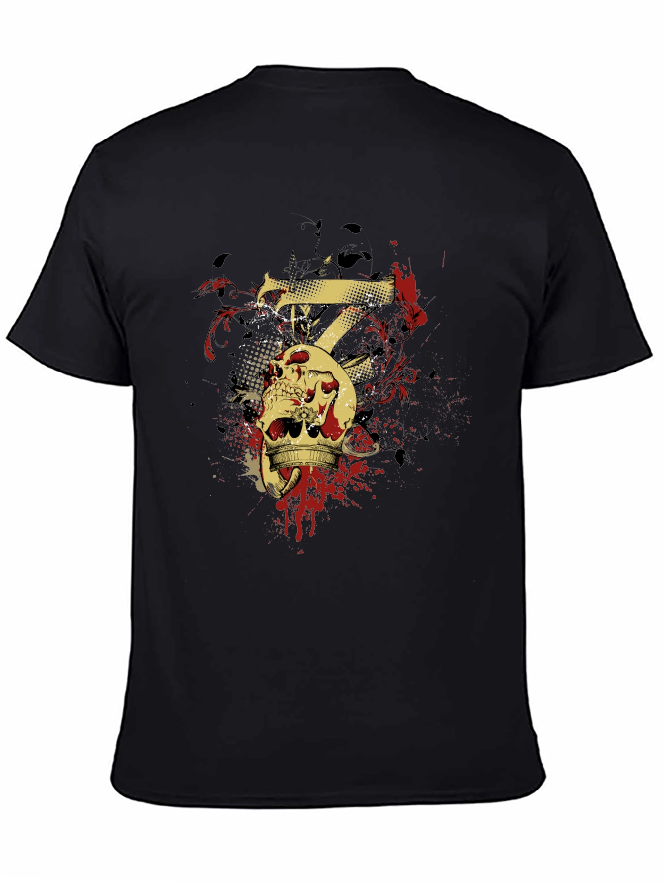 Skull Crown Tee - Edgy Graphic T-Shirt