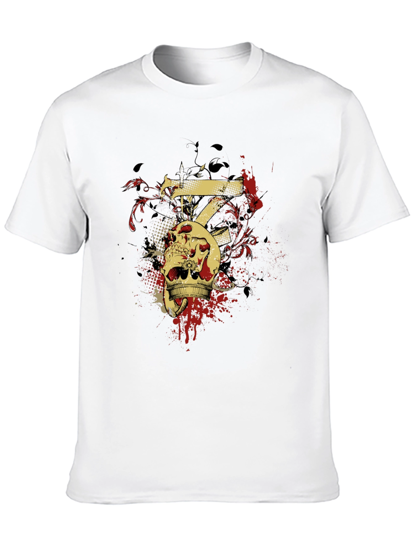 Skull Crown Tee - Edgy Graphic T-Shirt