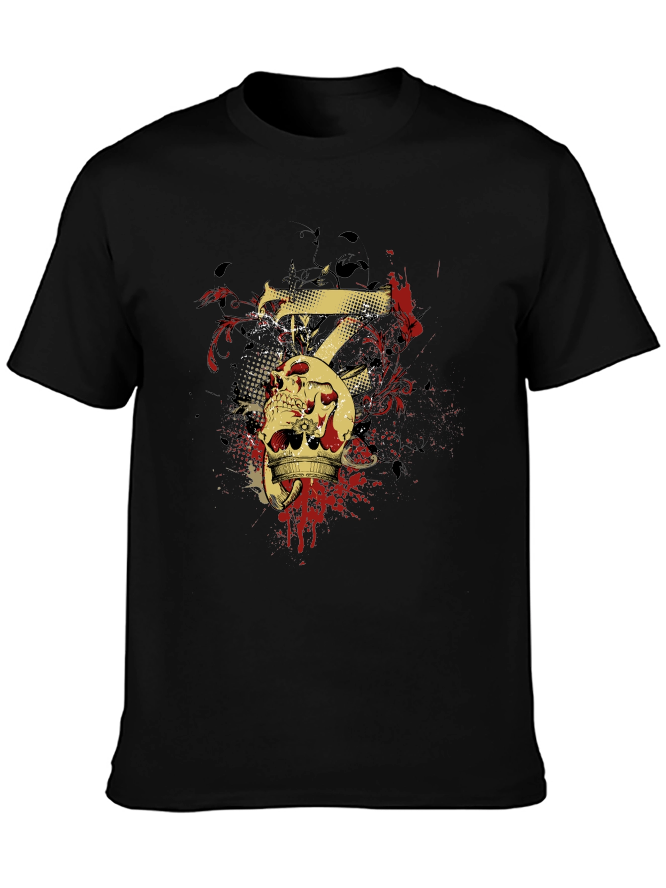 Skull Crown Tee - Edgy Graphic T-Shirt