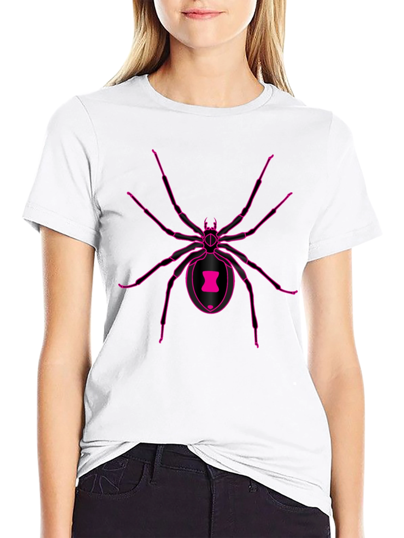 Black Widow Spider Graphic Tee - Mens
