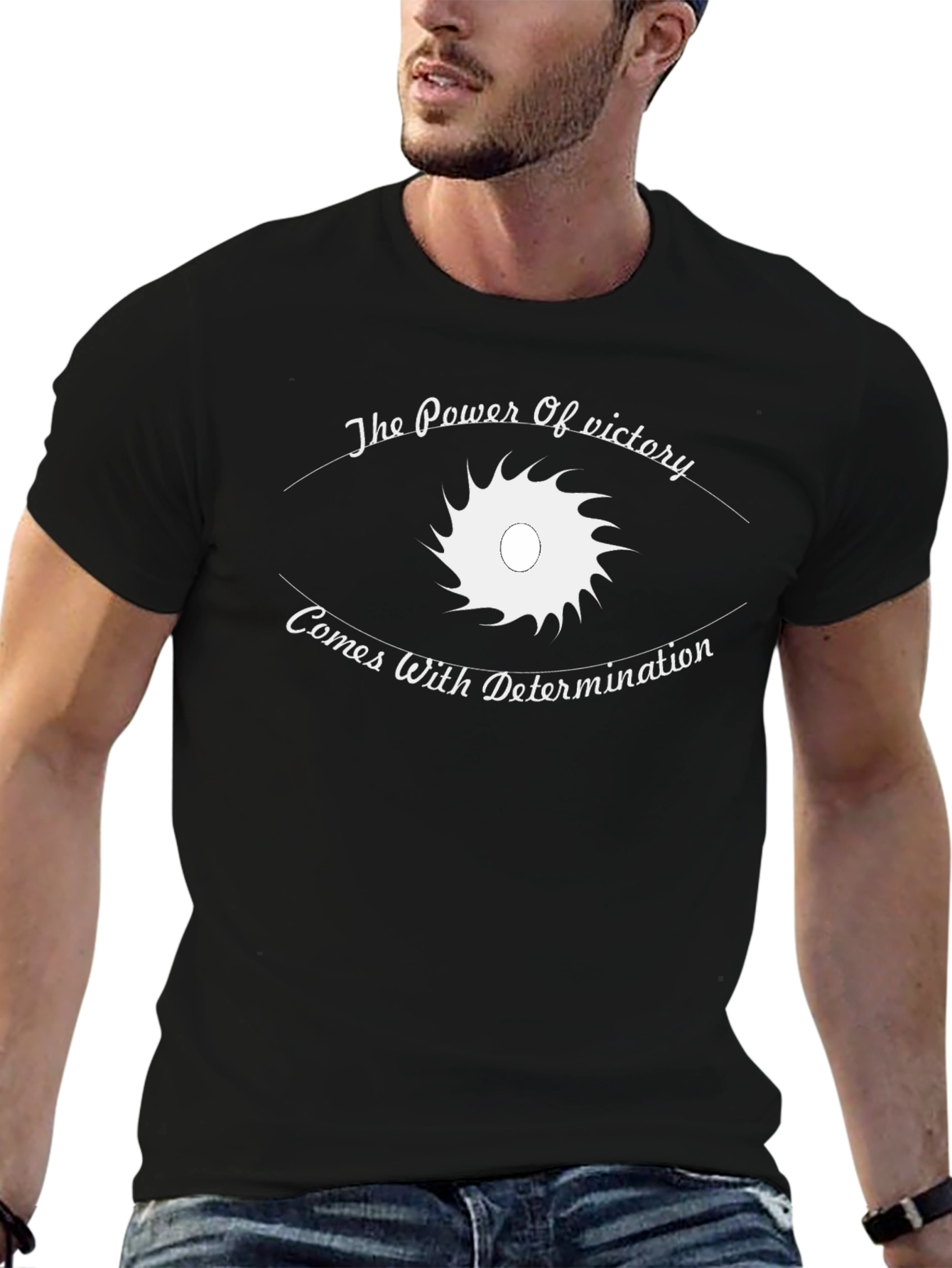 Power of Victory Graphic Tee - Black