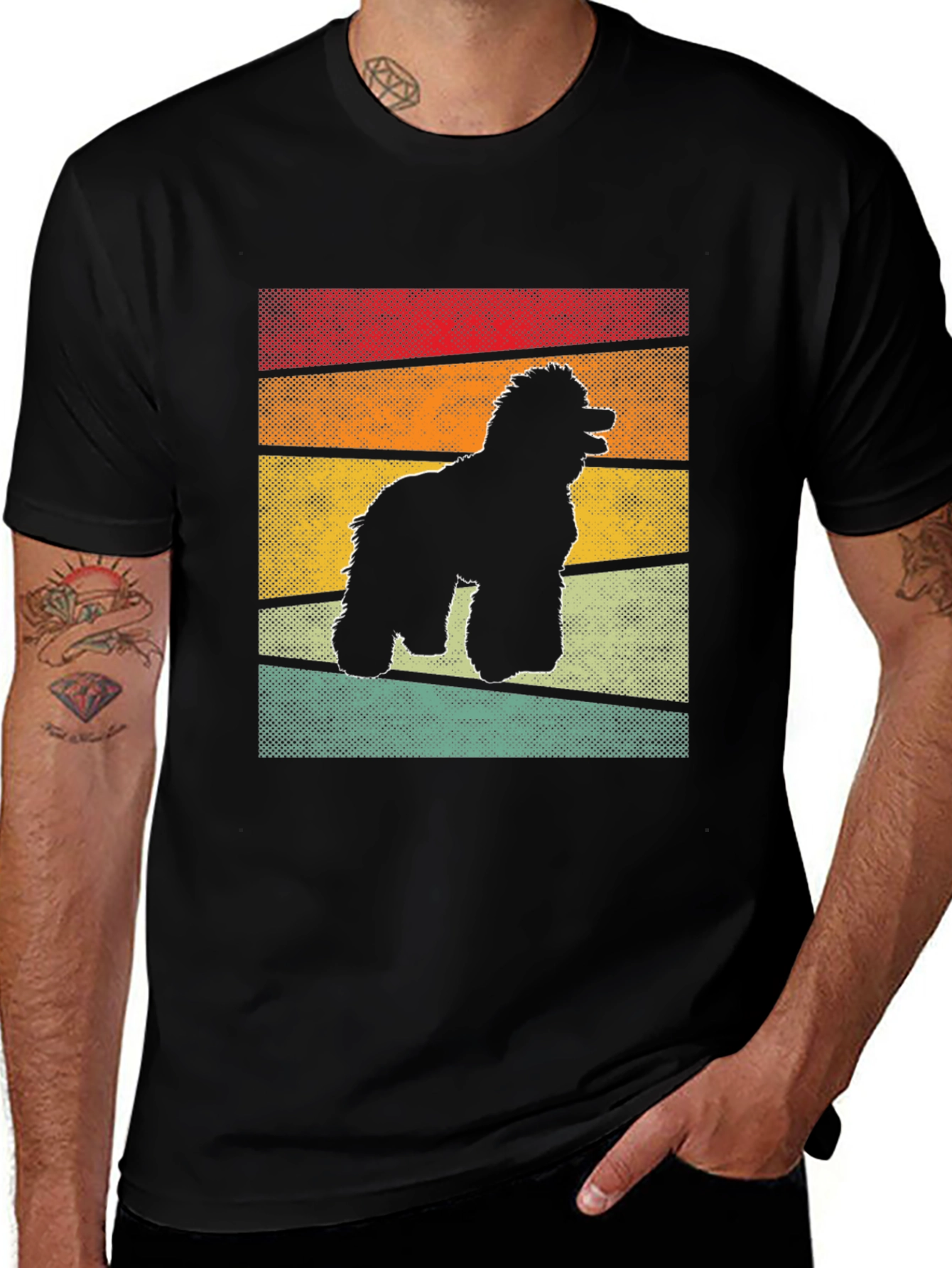 Retro Dog Silhouette T-Shirt