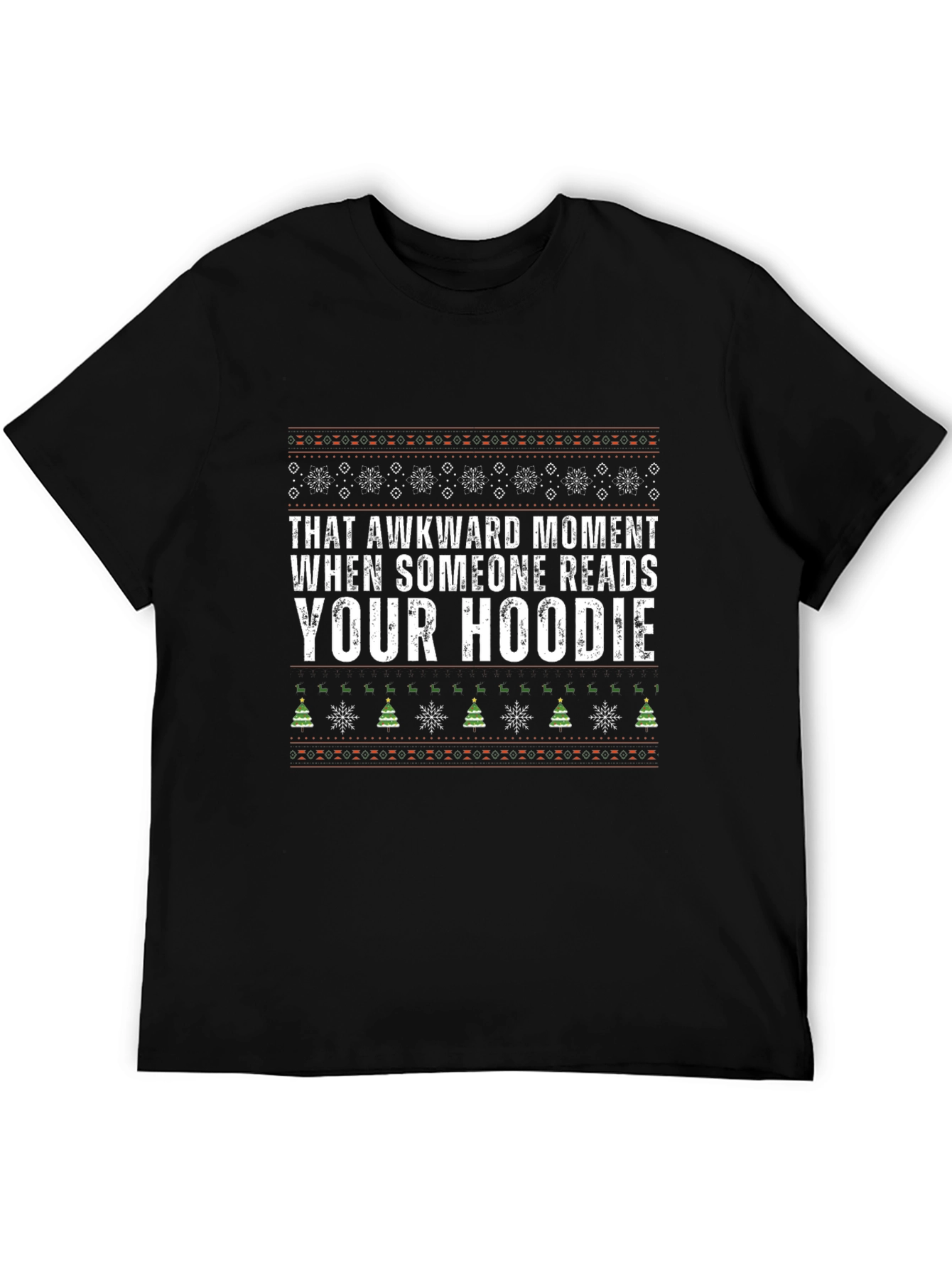Awkward Moment Graphic Tee - Holiday Humor T-Shirt