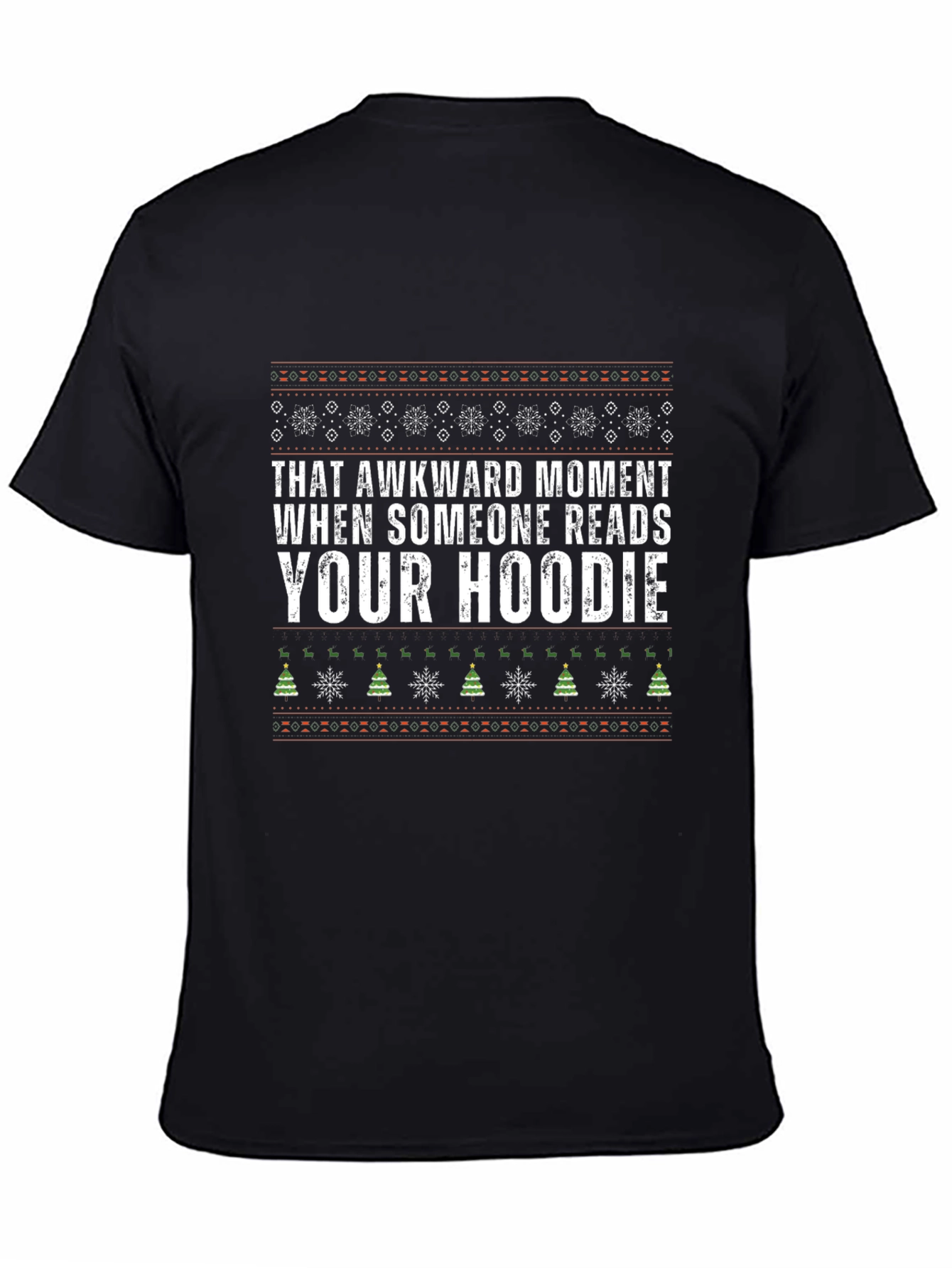 Awkward Moment Graphic Tee - Holiday Humor T-Shirt