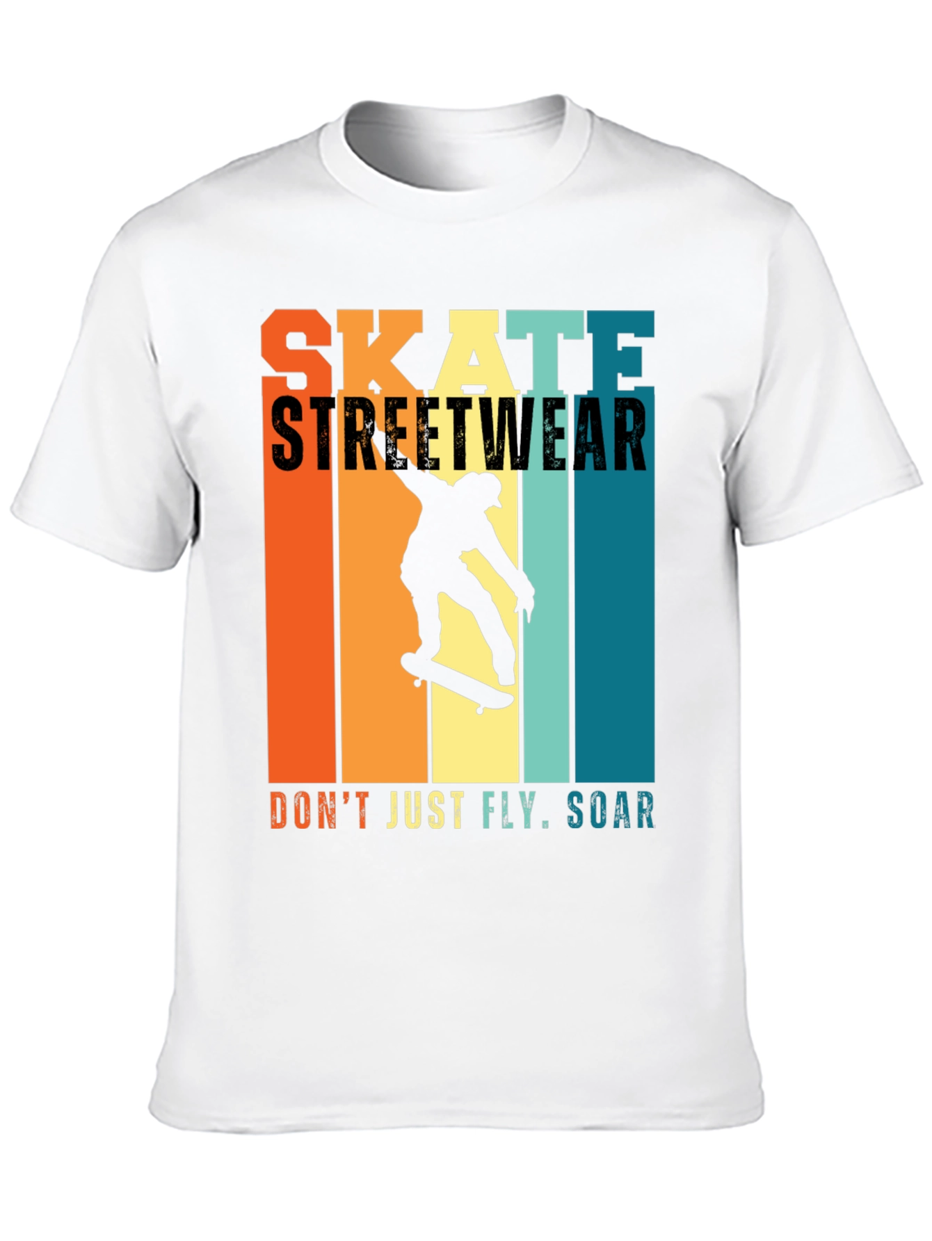 Skate Streetwear Graphic Tee - Soar Above!