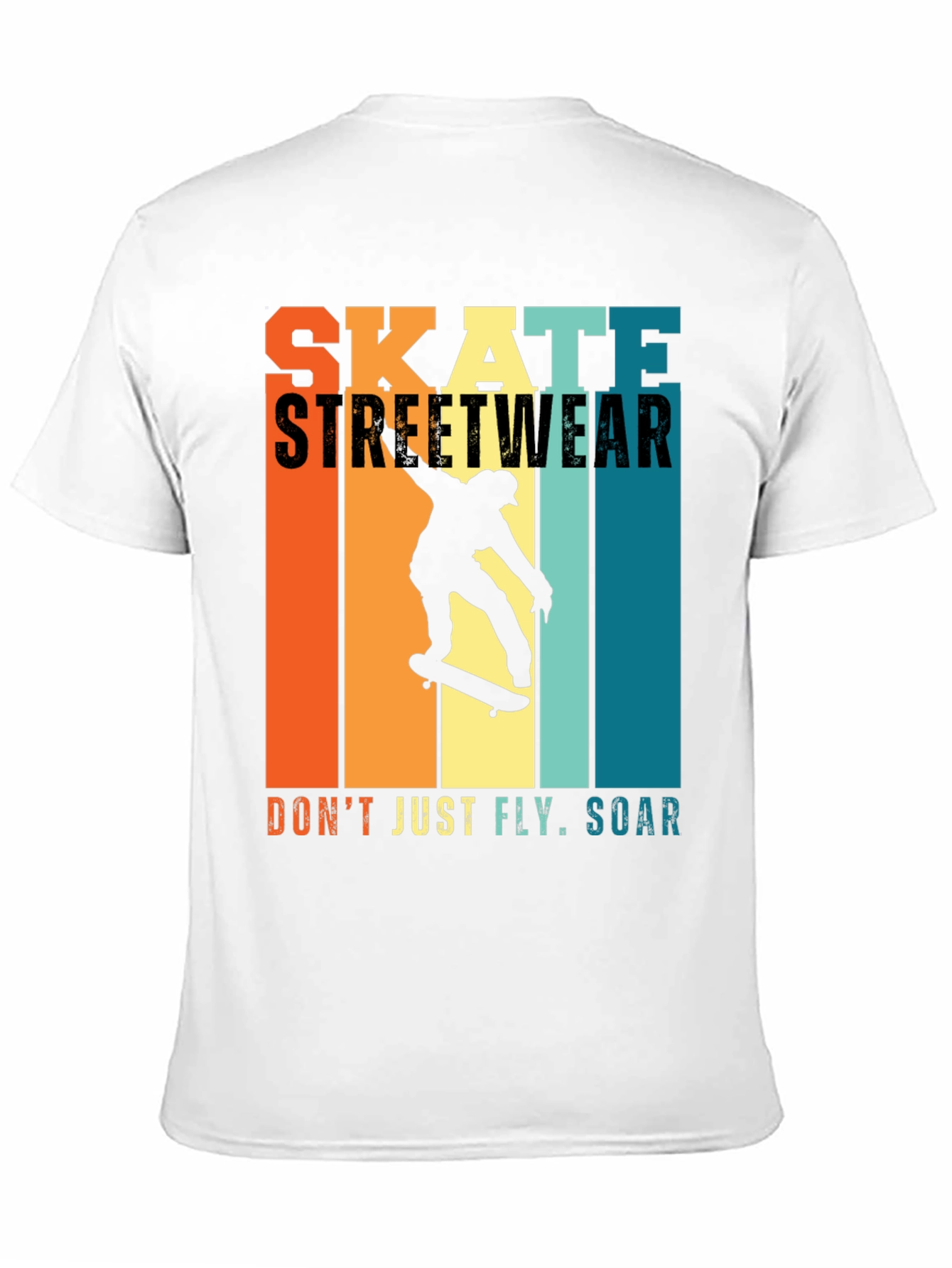 Skate Streetwear Graphic Tee - Soar Above!
