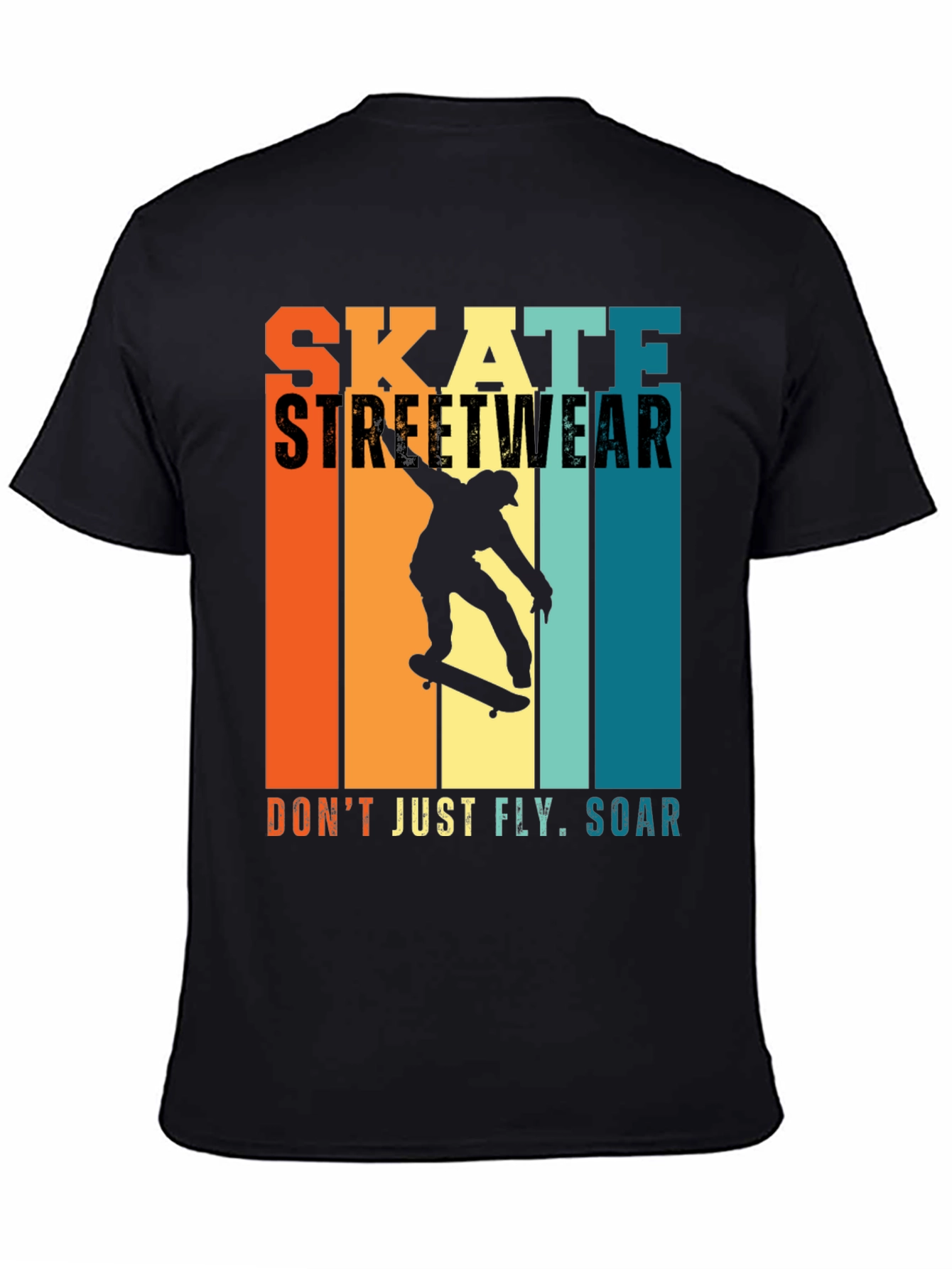 Skate Streetwear Graphic Tee - Soar Above!