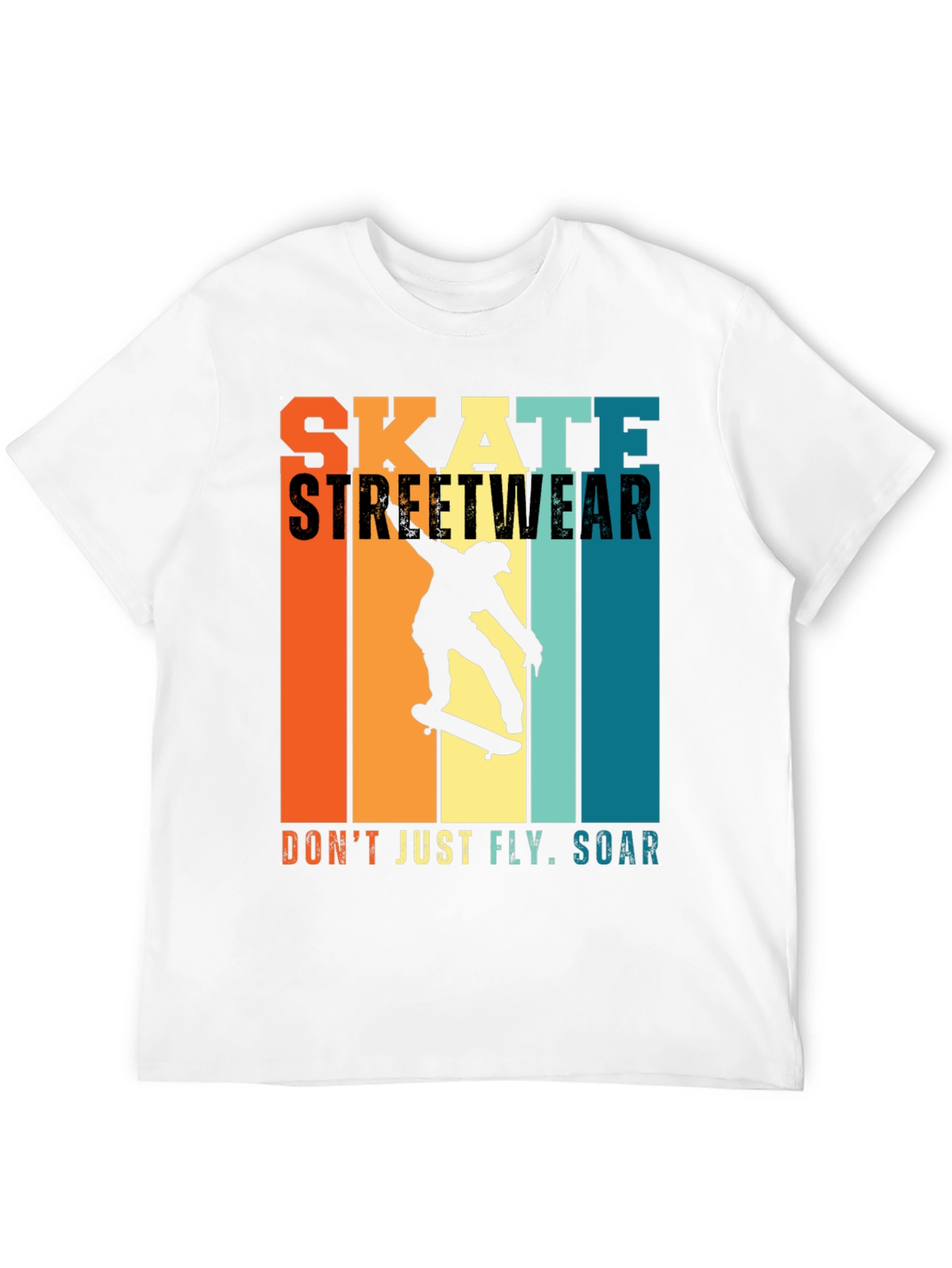 Skate Streetwear Graphic Tee - Soar Above!