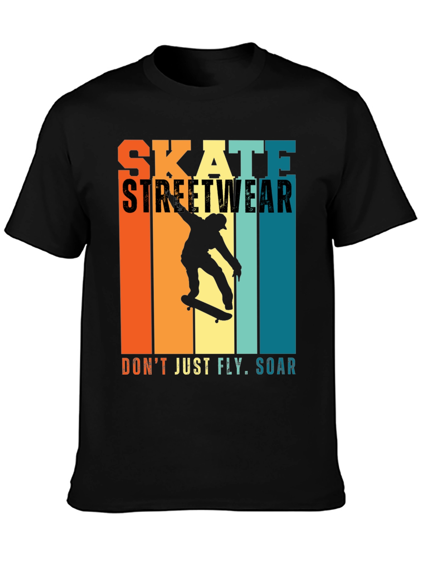 Skate Streetwear Graphic Tee - Soar Above!