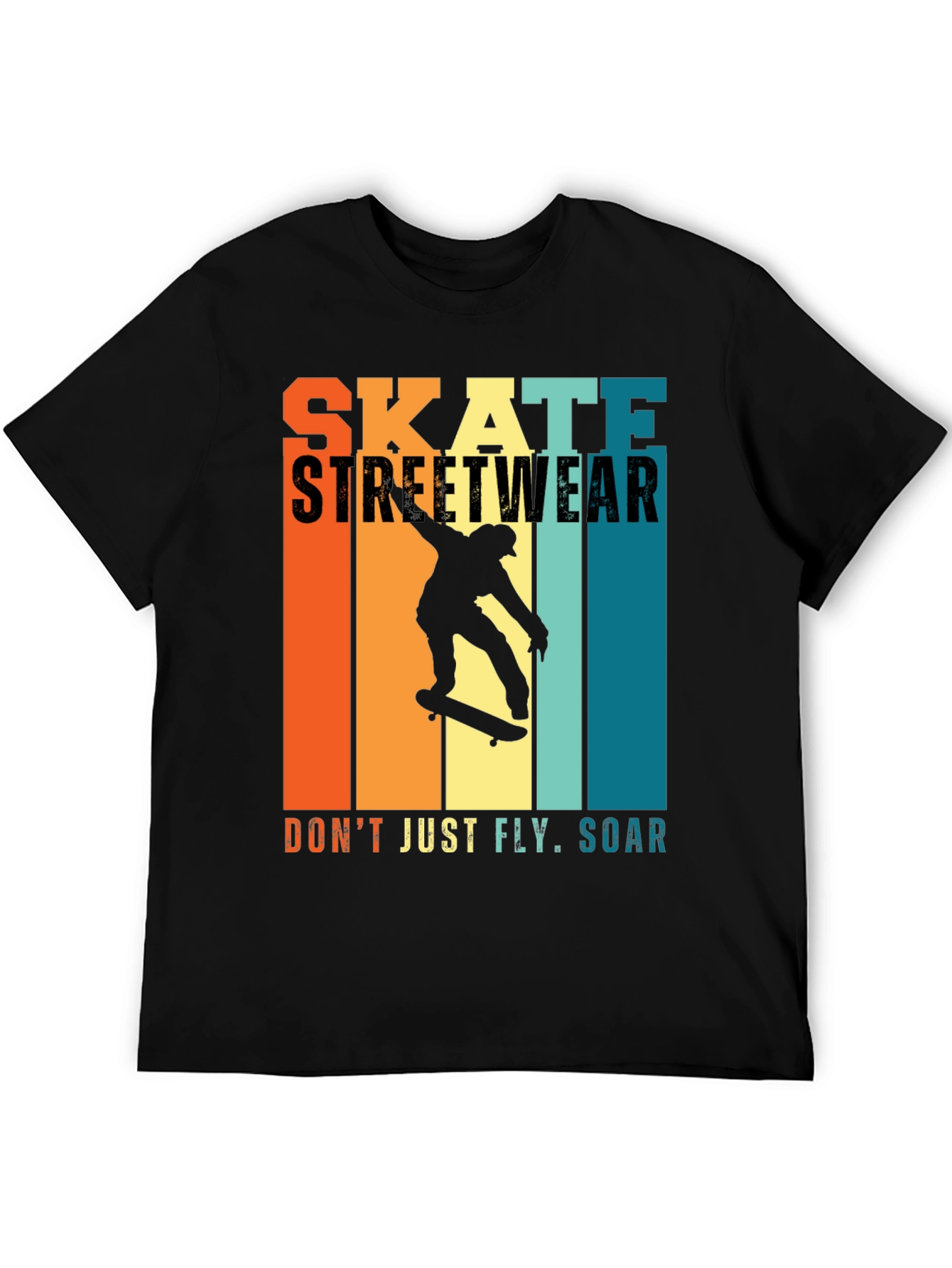 Skate Streetwear Graphic Tee - Soar Above!
