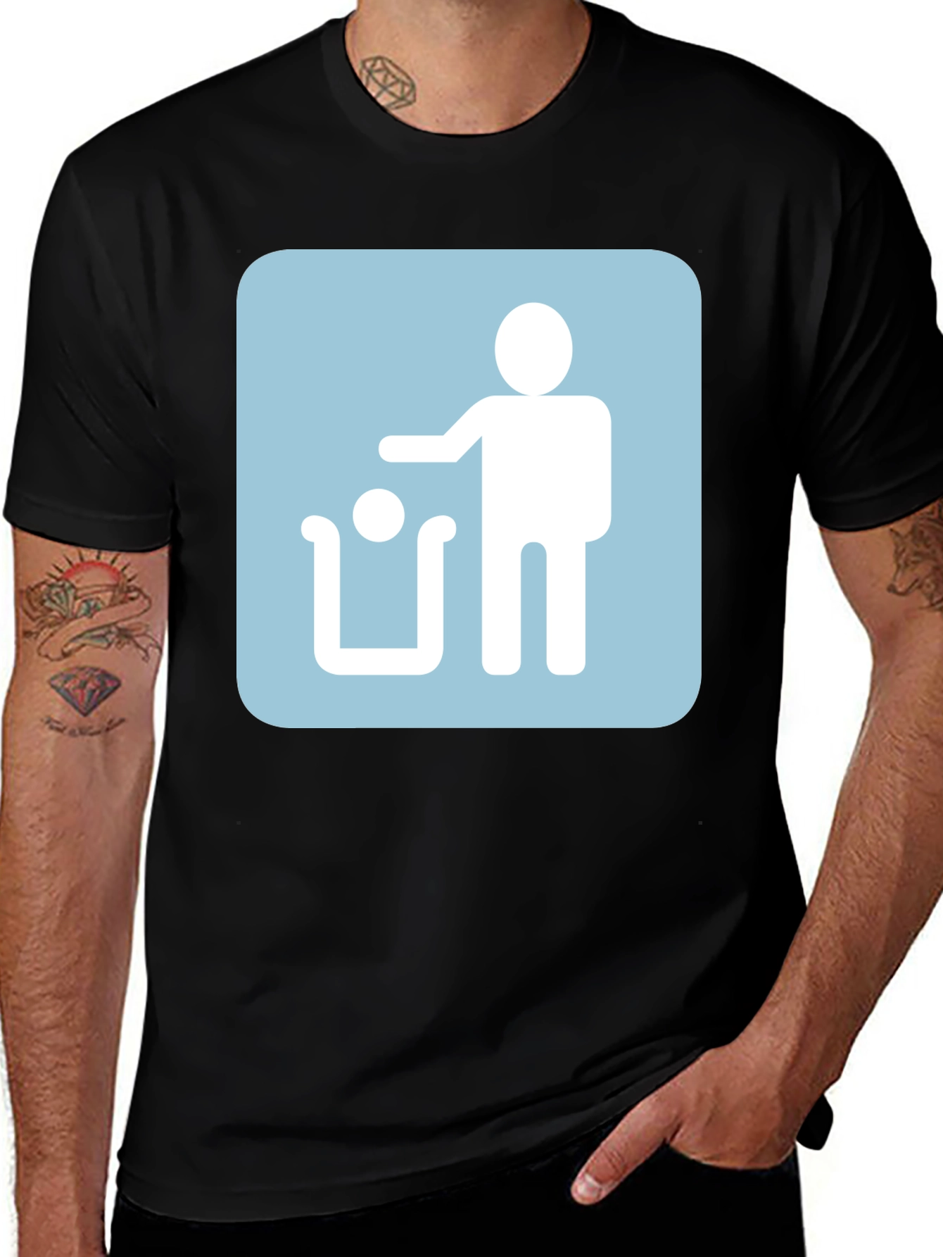 Recycle Graphic T-Shirt - Mens Black Tee