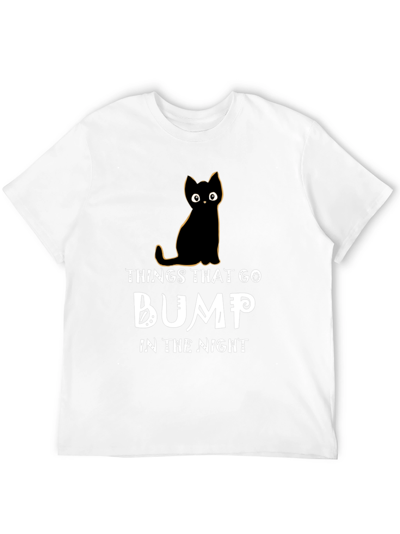 Black Cat Halloween T-Shirt - Things That Go Bump