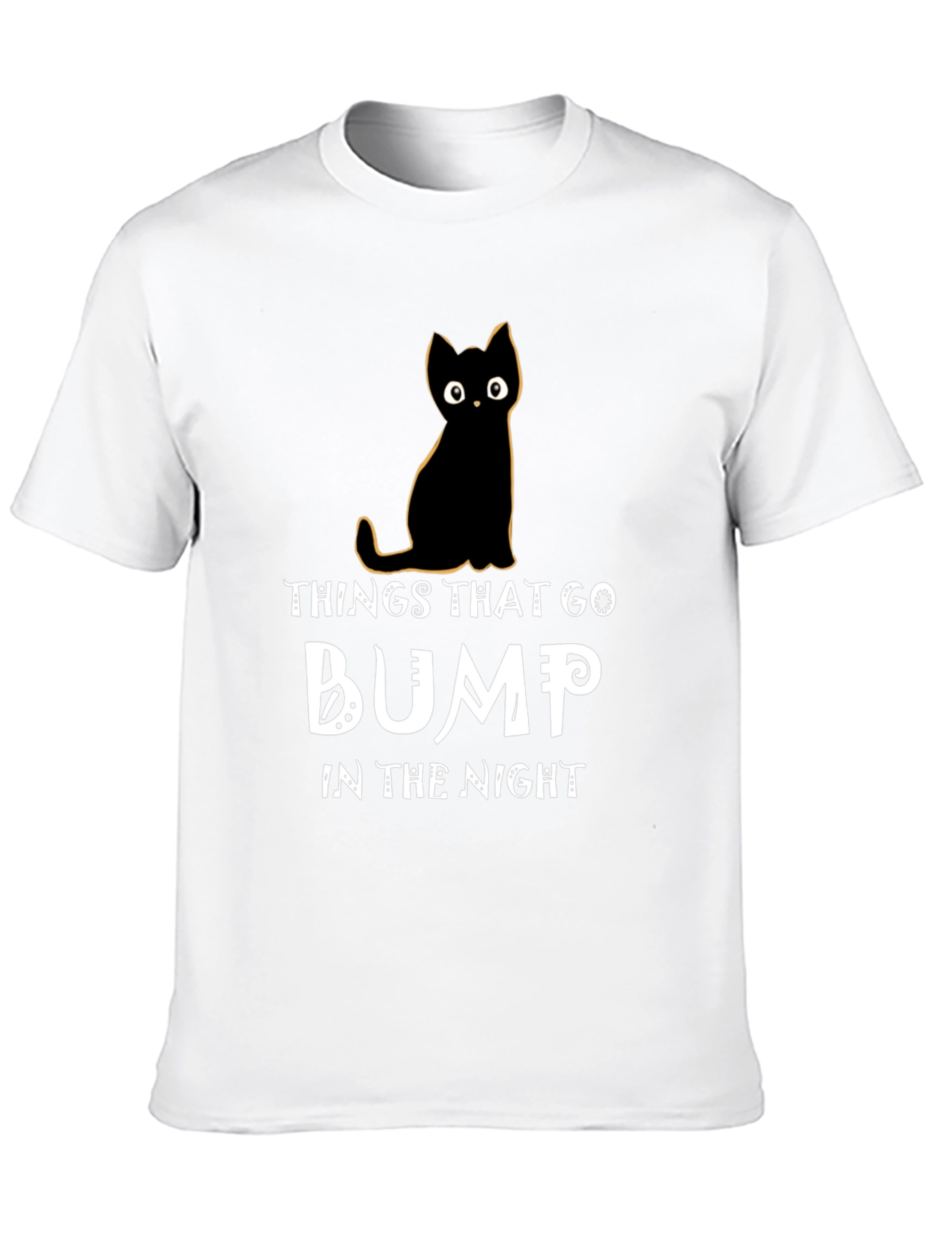 Black Cat Halloween T-Shirt - Things That Go Bump