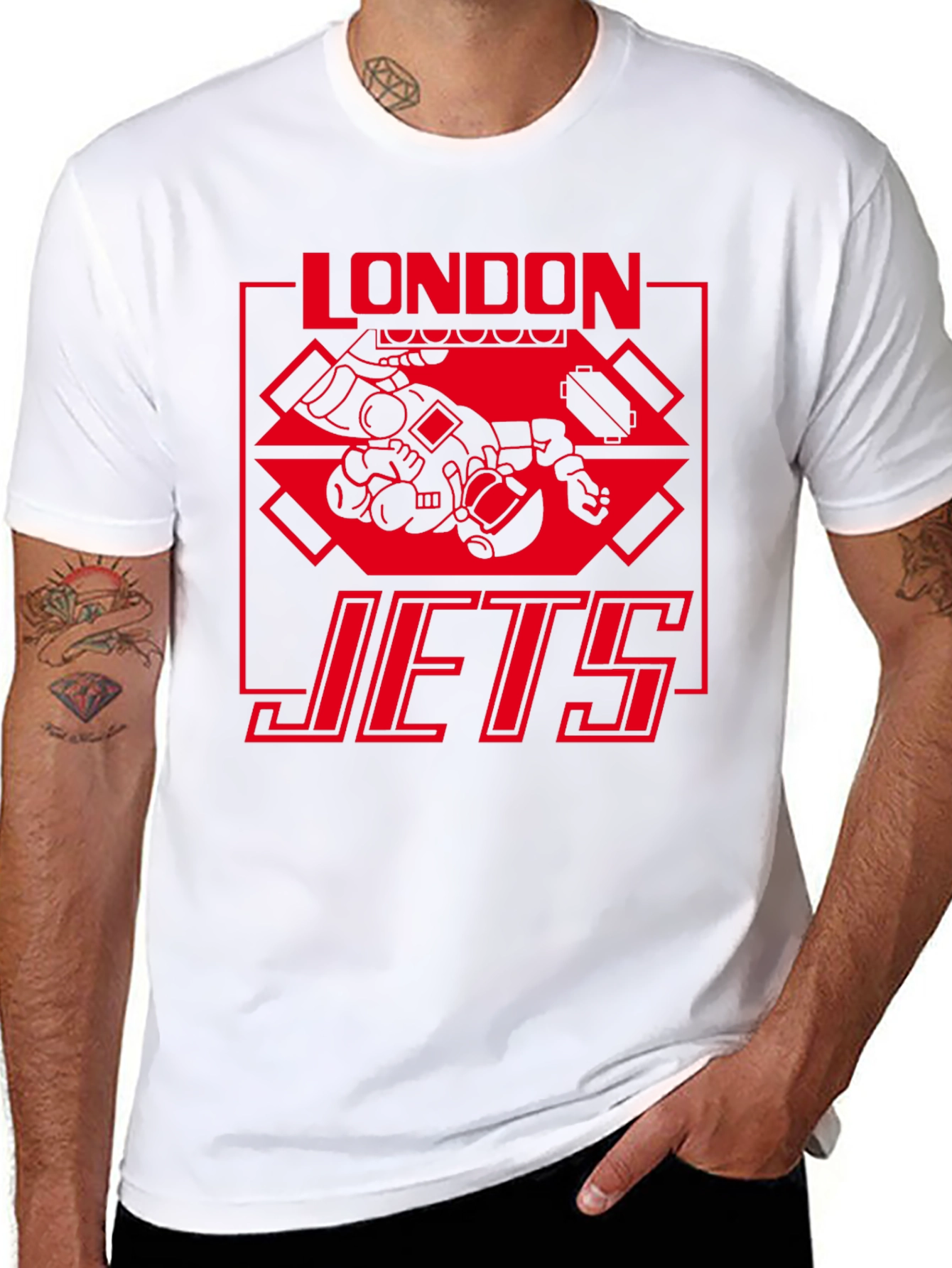 London Jets Graphic T-Shirt - Black Tee