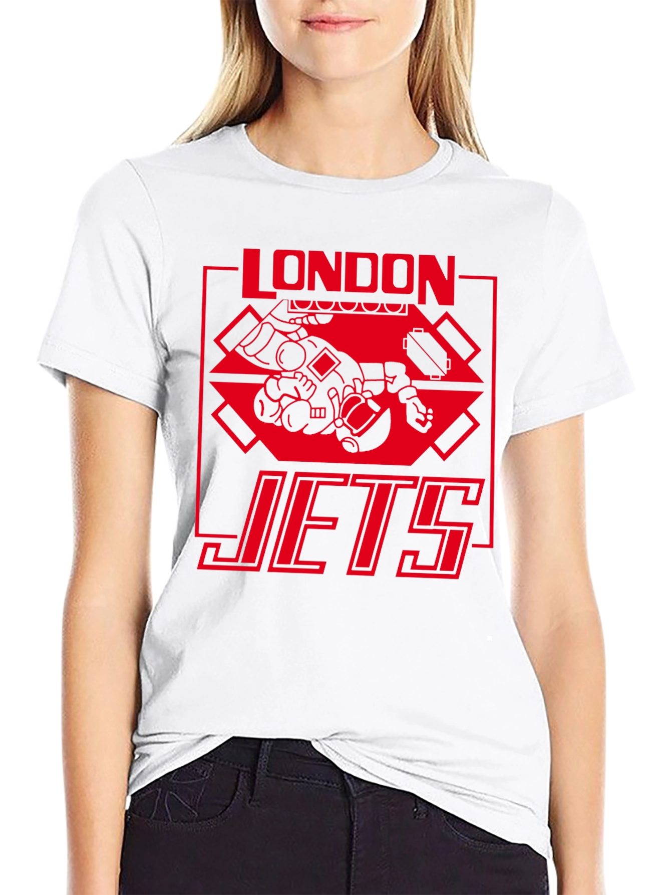 London Jets Graphic T-Shirt - Black Tee
