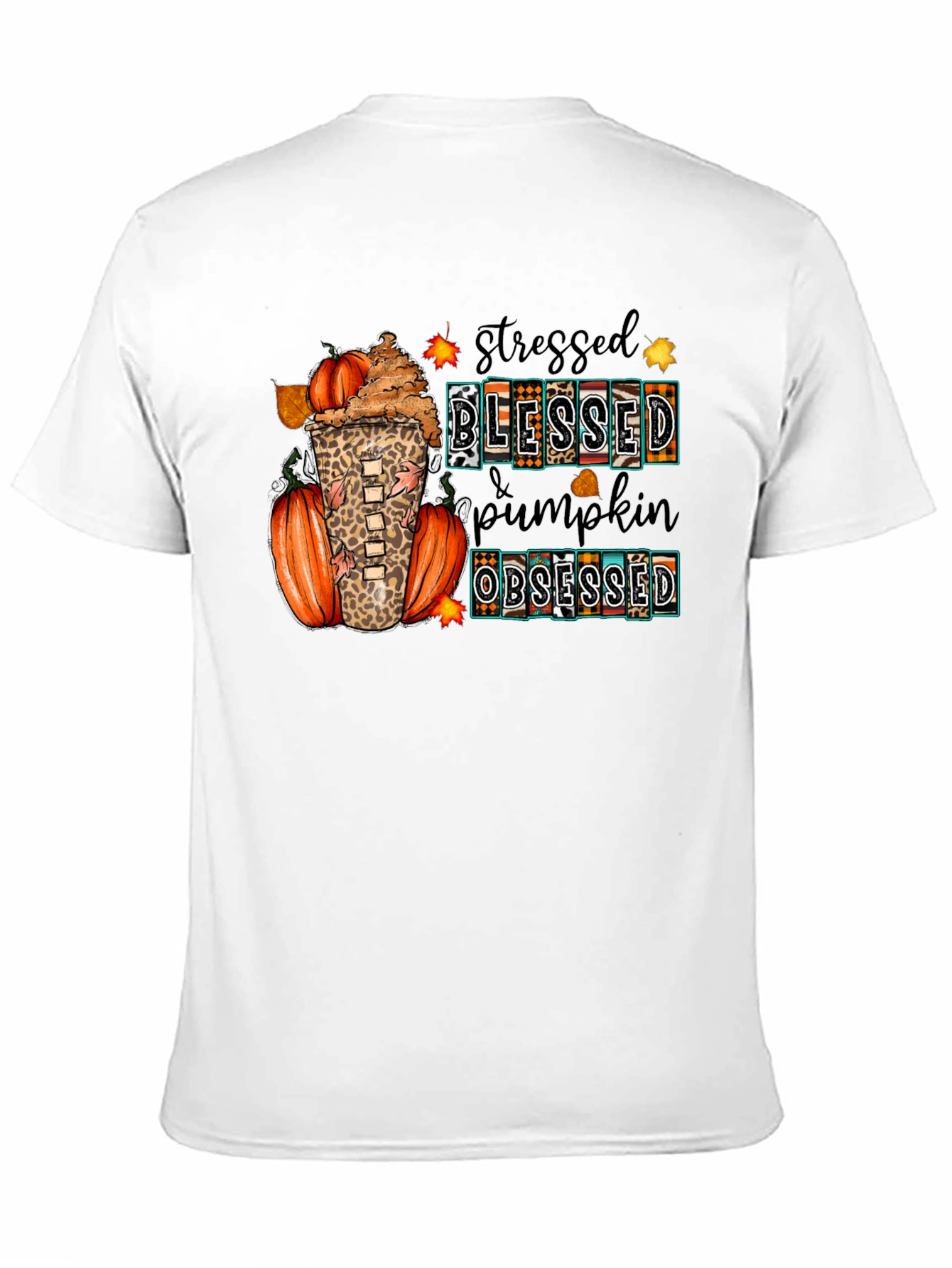 Stressed Blessed Pumpkin Obsessed T-Shirt