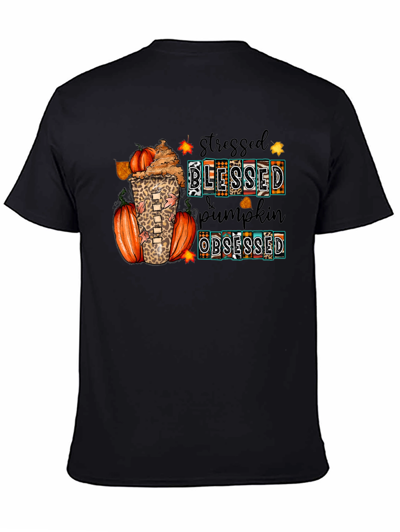 Stressed Blessed Pumpkin Obsessed T-Shirt