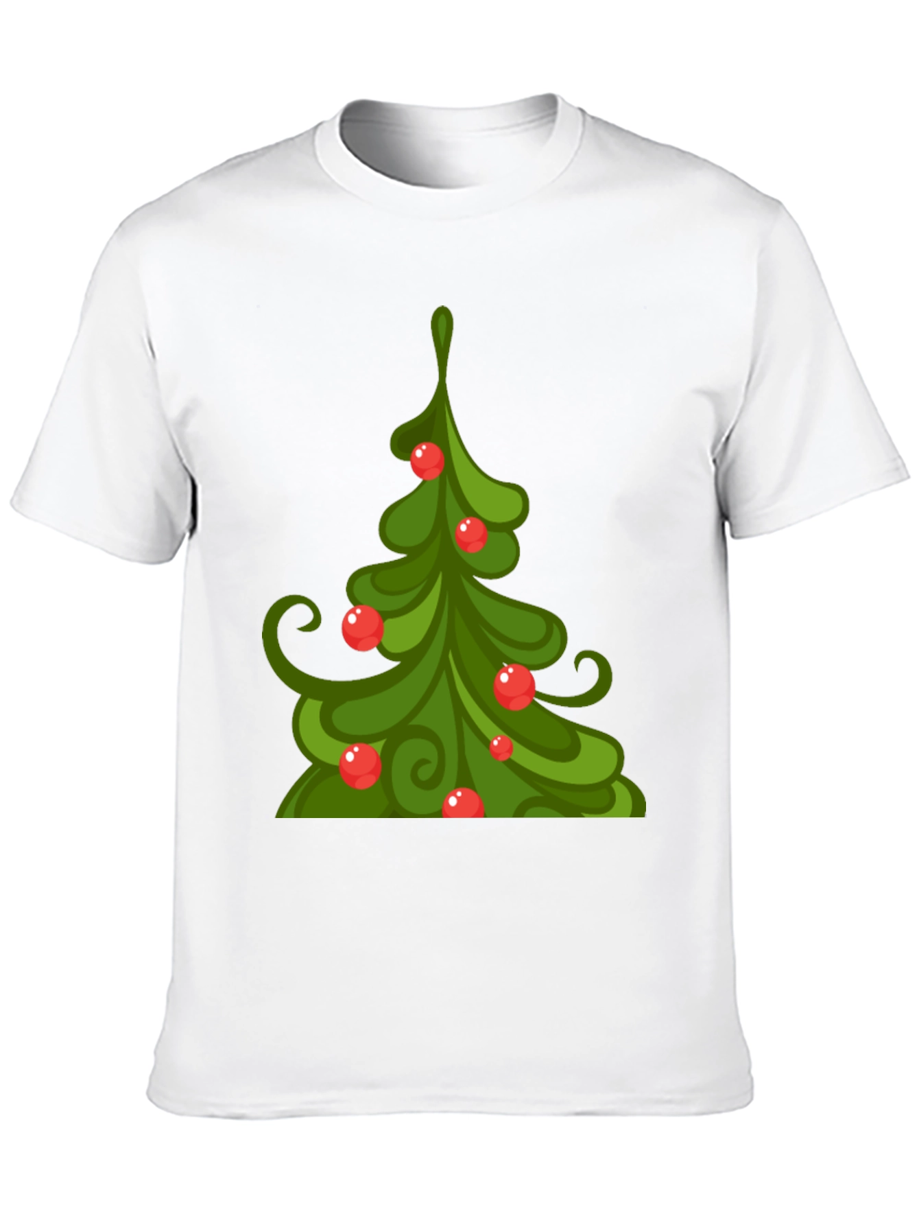 Festive Christmas Tree Graphic Tee - Holiday Style