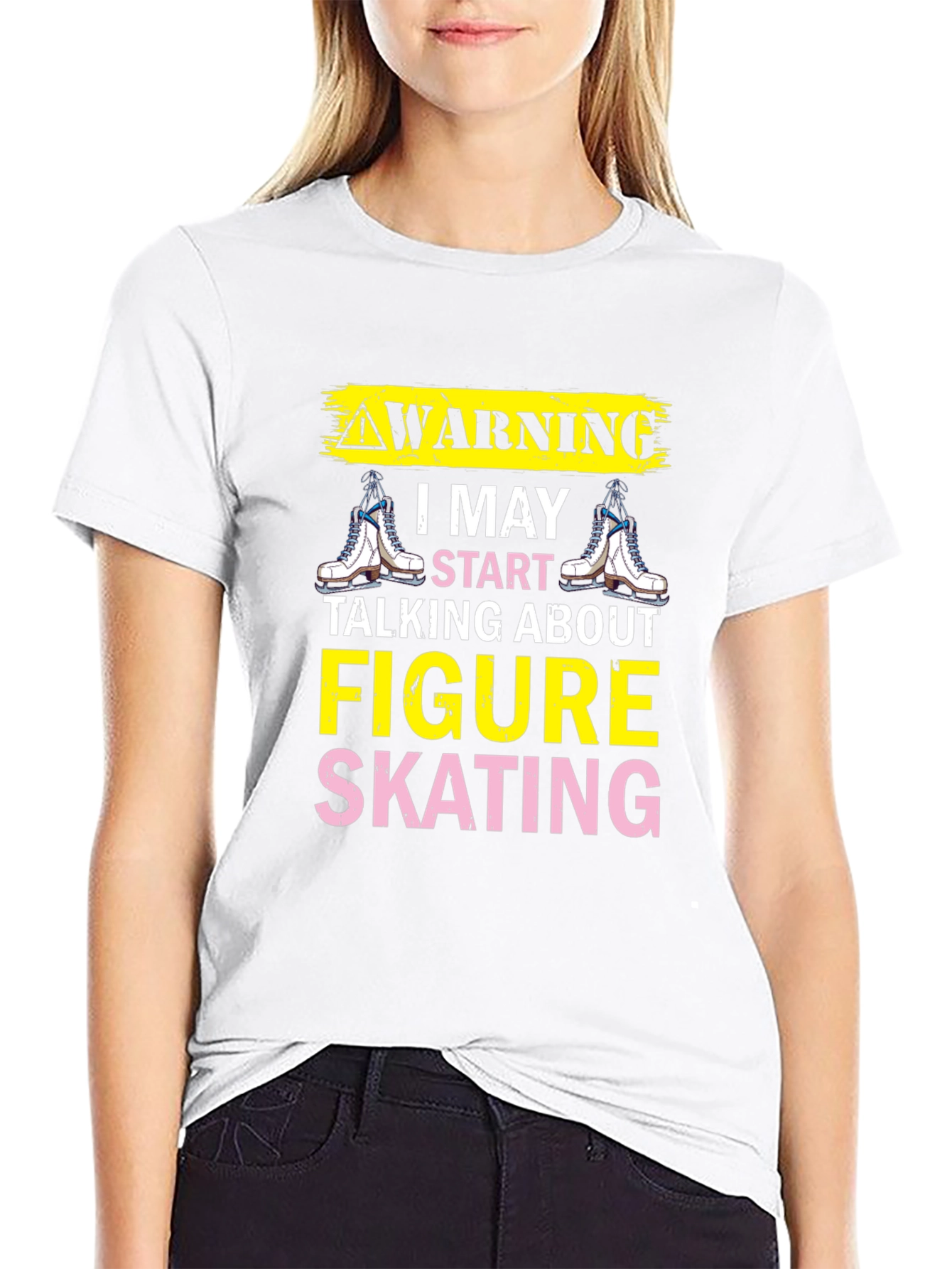 Figure Skating Warning T-Shirt - Ice Skating Tee