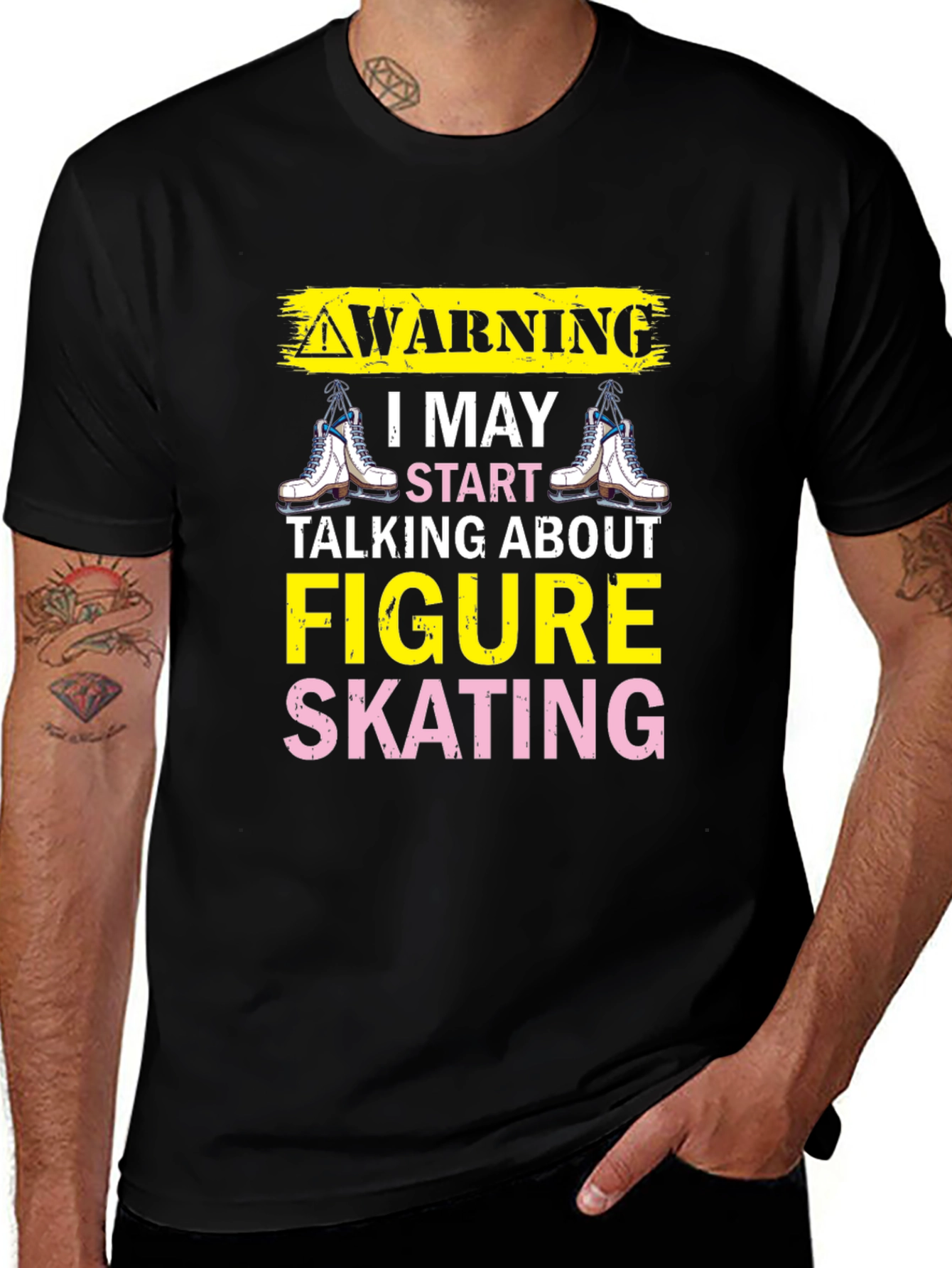 Figure Skating Warning T-Shirt - Ice Skating Tee