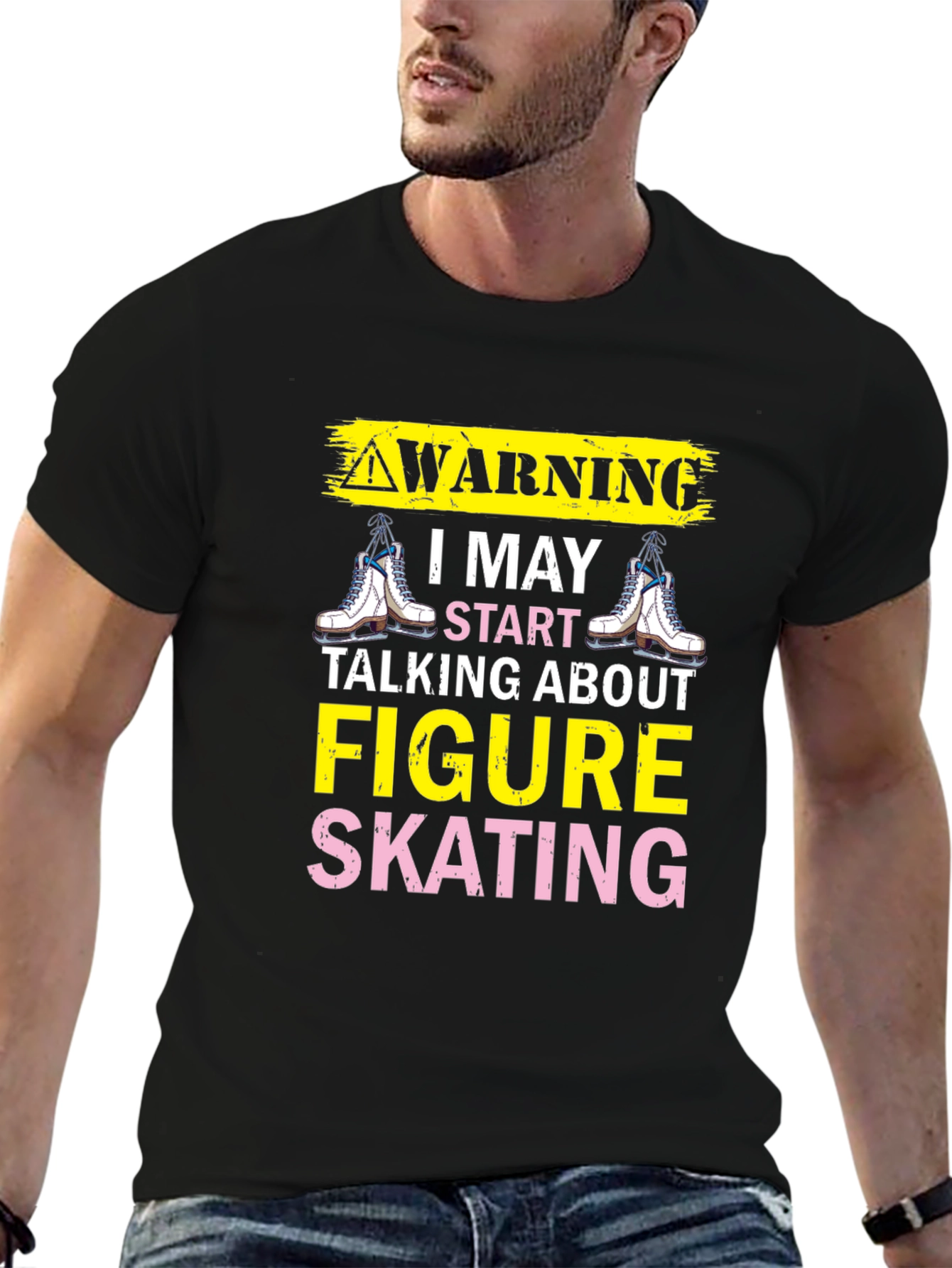 Figure Skating Warning T-Shirt - Ice Skating Tee