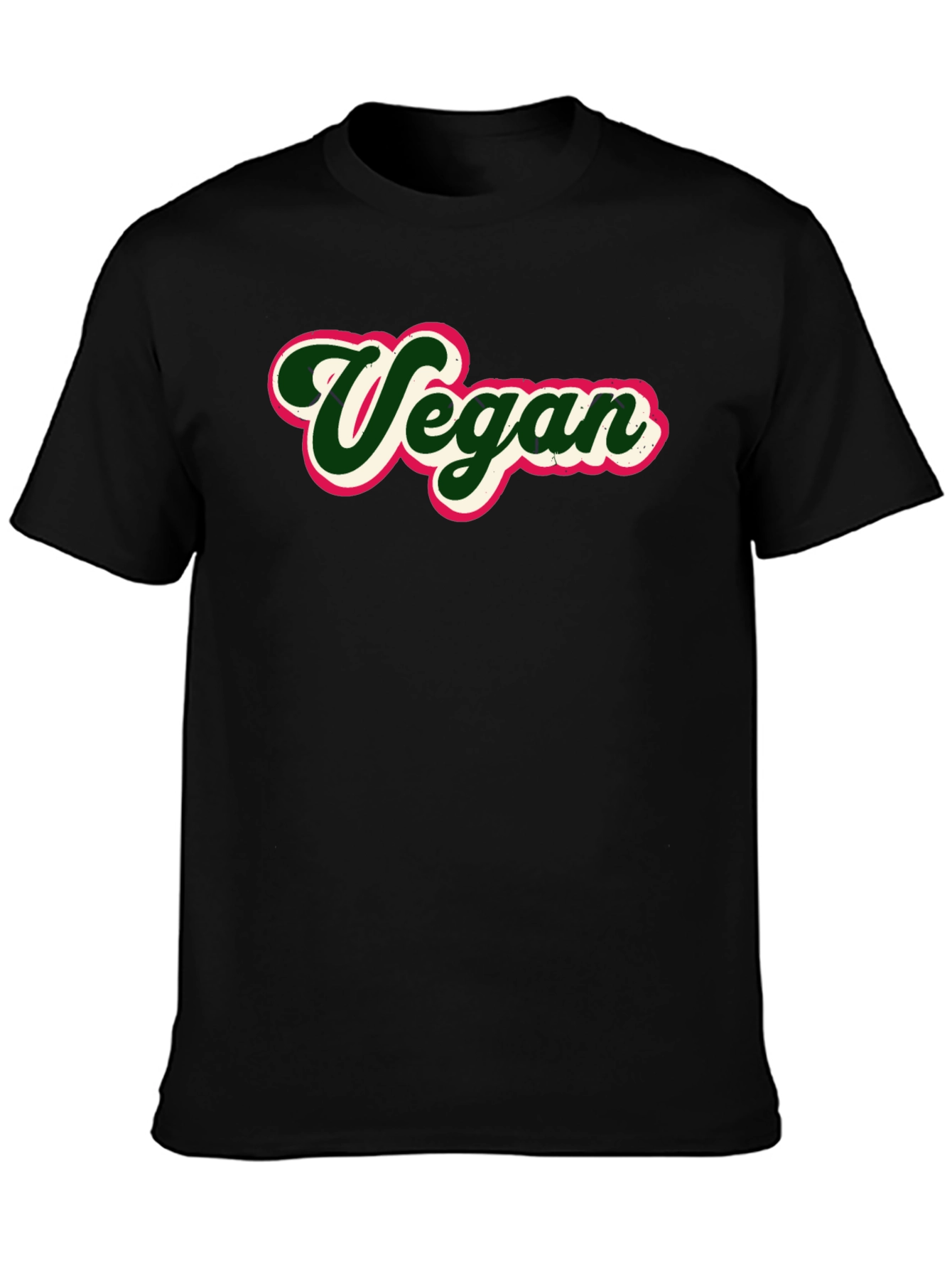Vegan Graphic Tee - Stylish Black T-Shirt