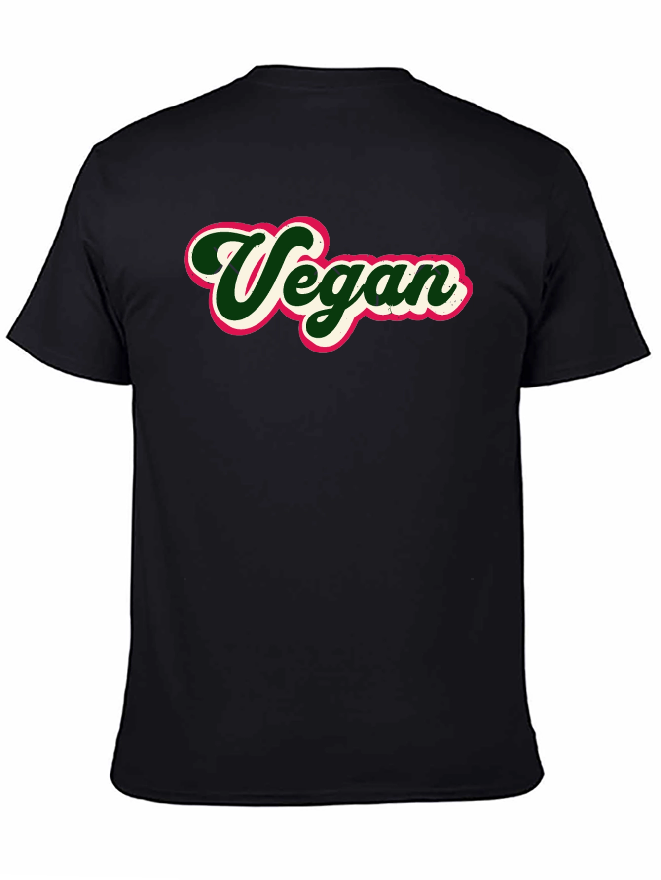 Vegan Graphic Tee - Stylish Black T-Shirt