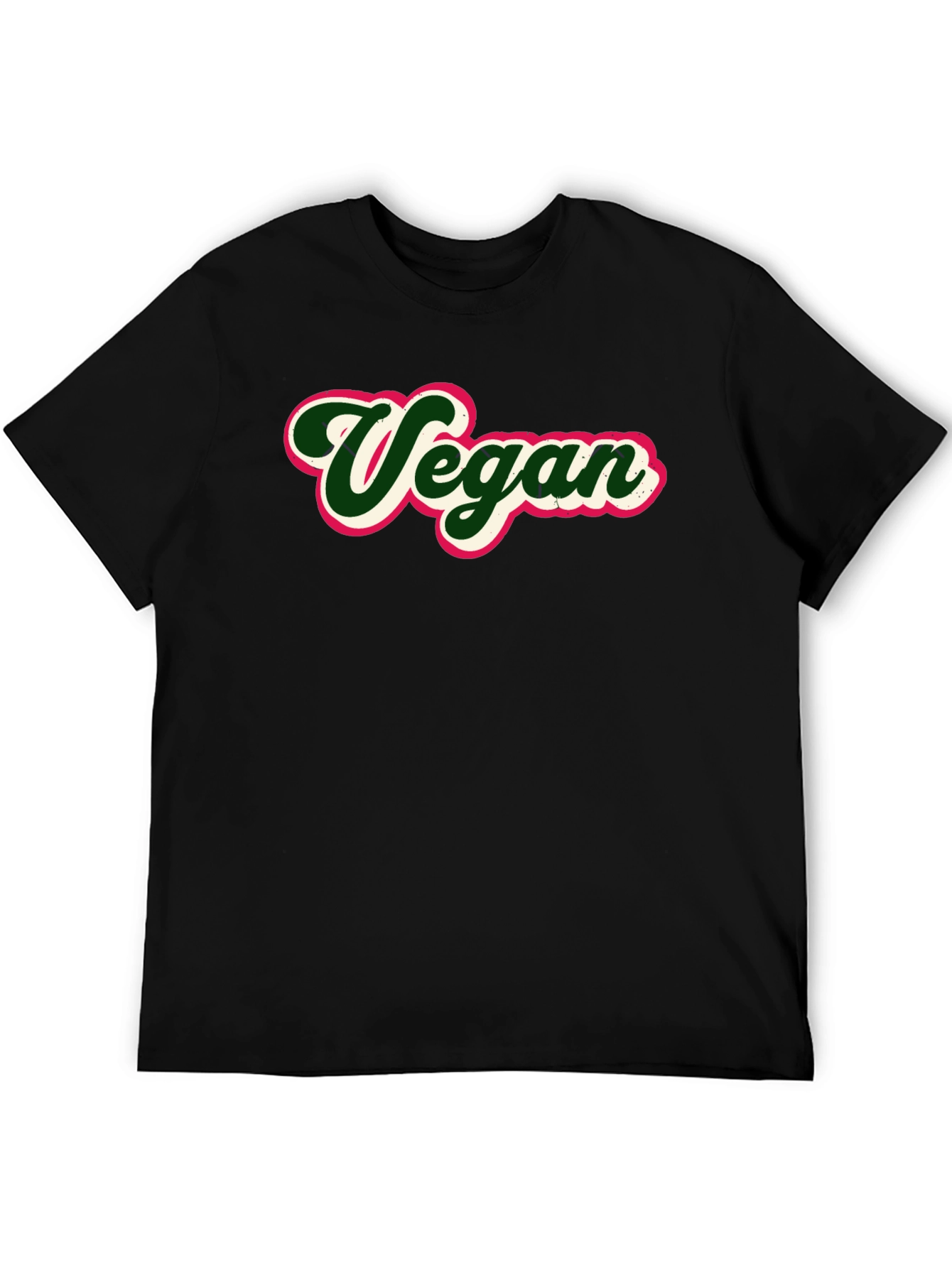 Vegan Graphic Tee - Stylish Black T-Shirt