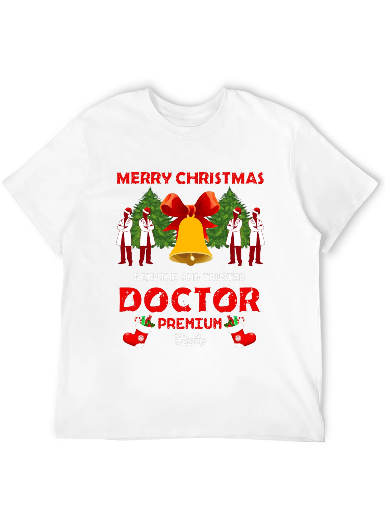 Merry Christmas Doctor Premium Quality T-Shirt
