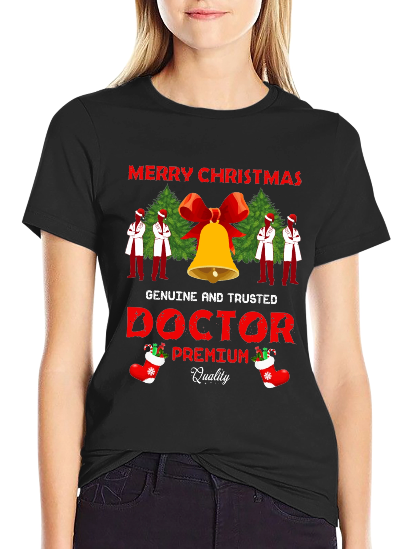 Merry Christmas Doctor Premium Quality T-Shirt