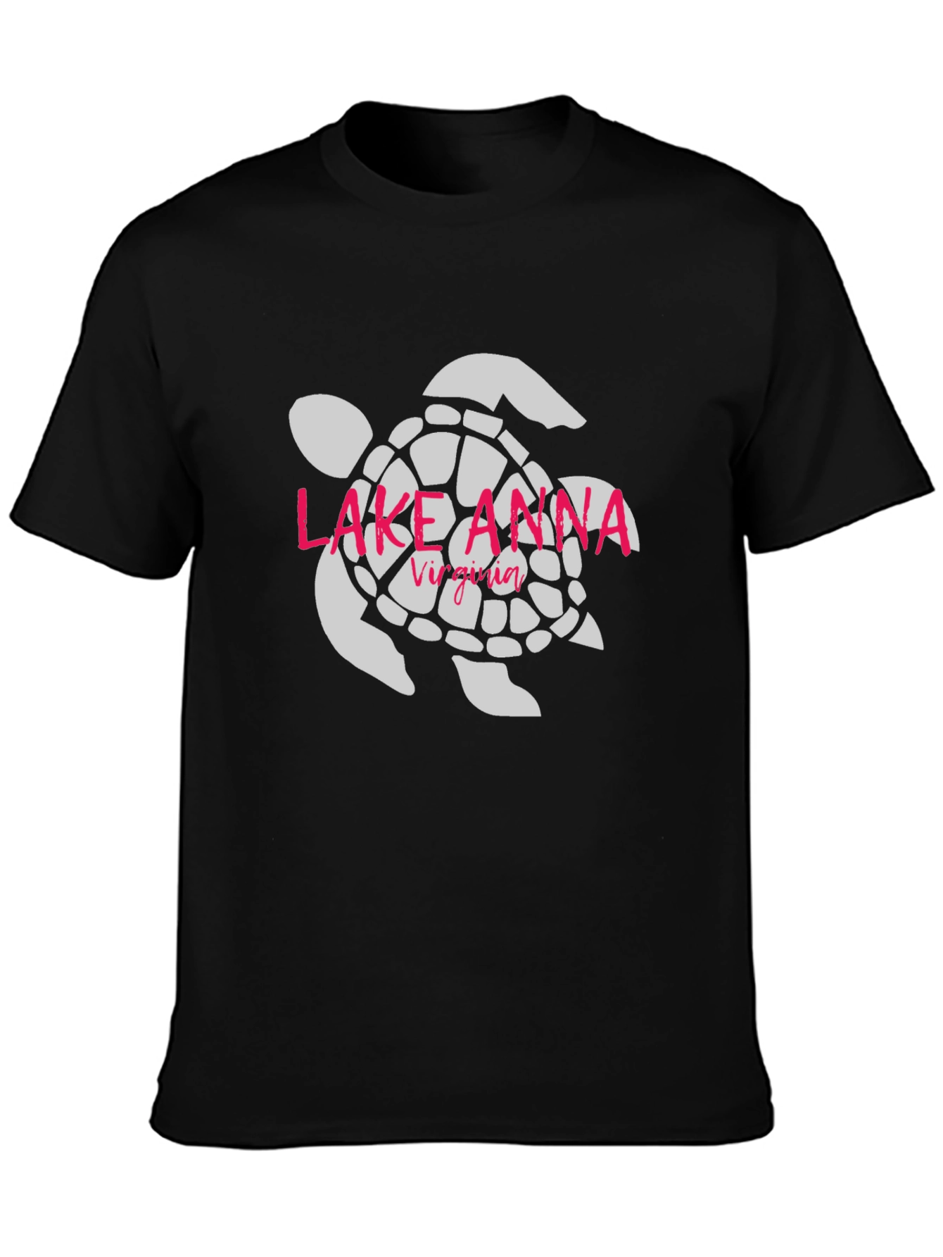 Lake Anna Virginia Turtle Graphic Tee - Black