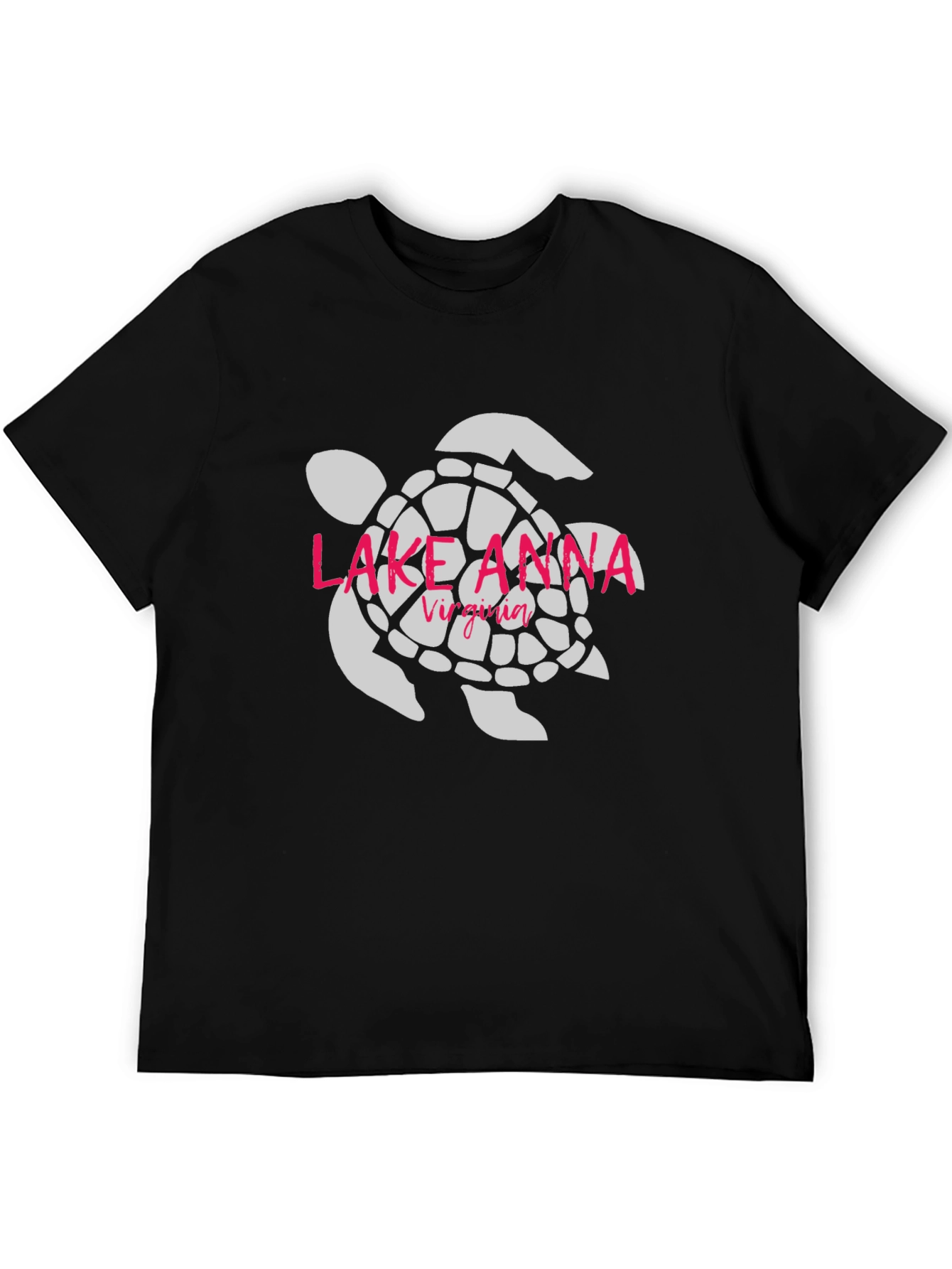 Lake Anna Virginia Turtle Graphic Tee - Black