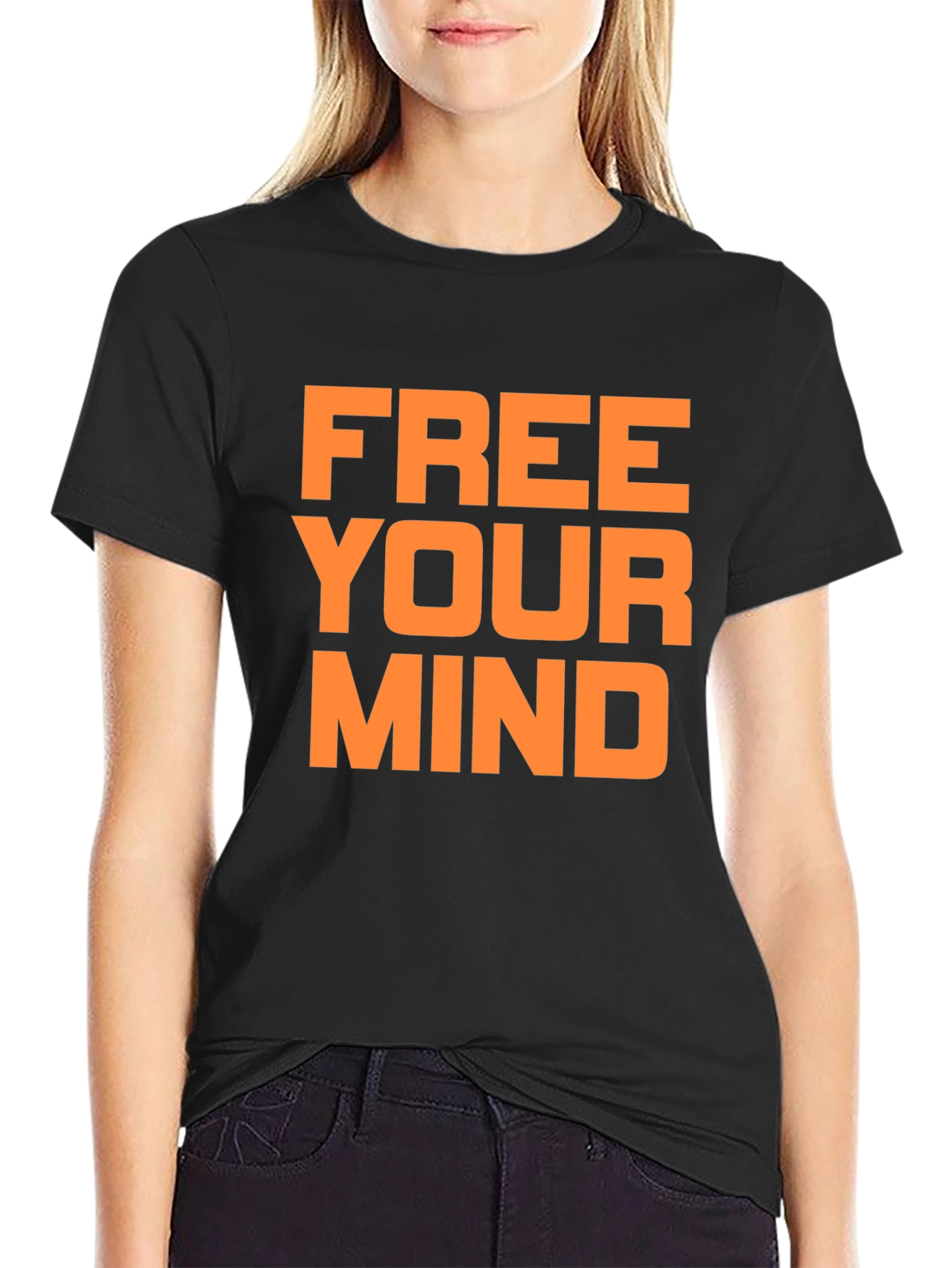 Free Your Mind Graphic Tee - Unisex Black T-Shirt