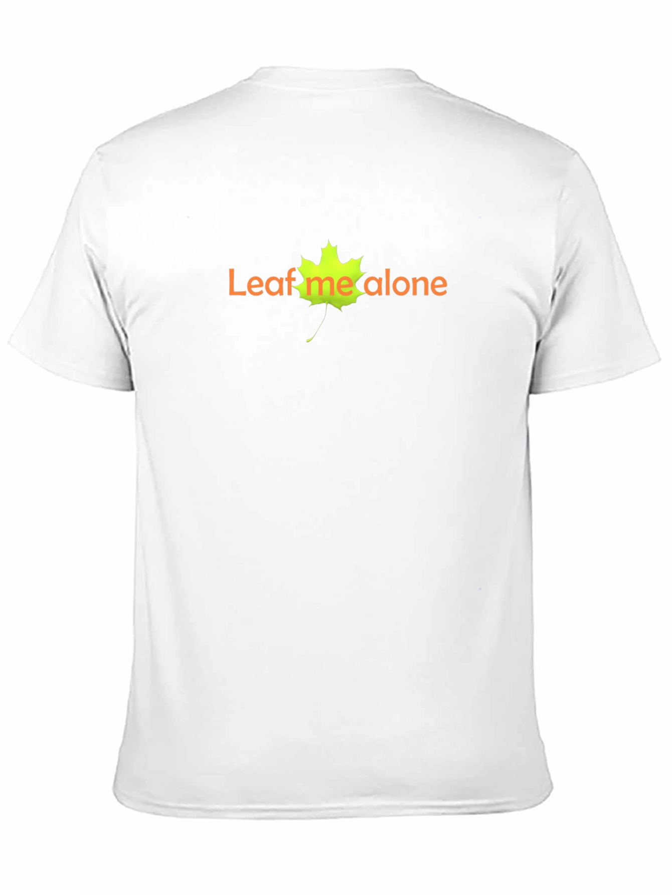 Leaf Me Alone Black Graphic T-Shirt