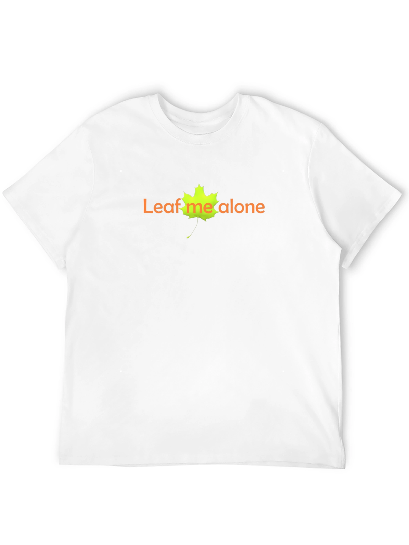 Leaf Me Alone Black Graphic T-Shirt