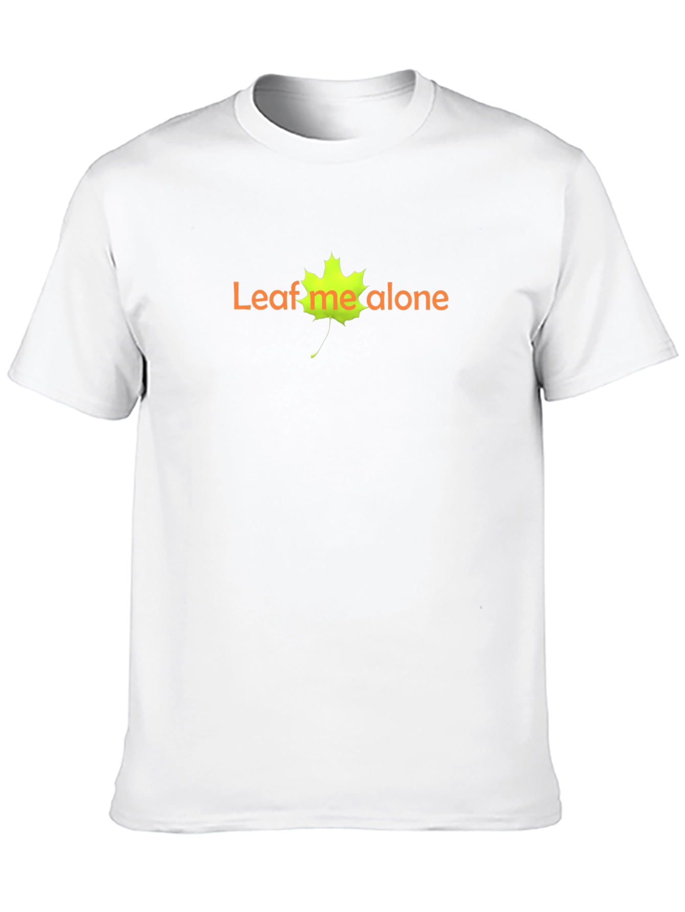 Leaf Me Alone Black Graphic T-Shirt