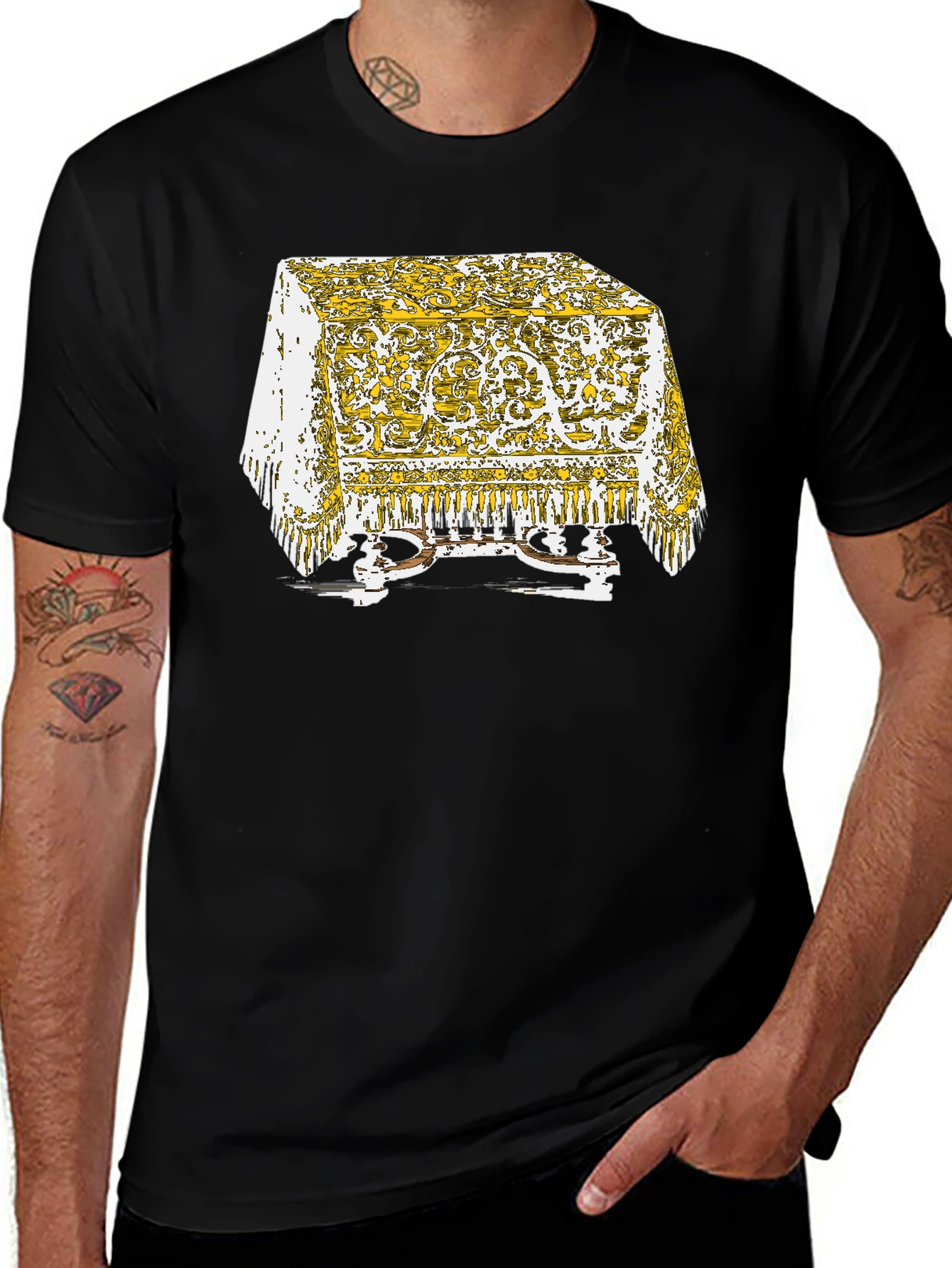 Ornate Table T-Shirt - Unique Graphic Tee