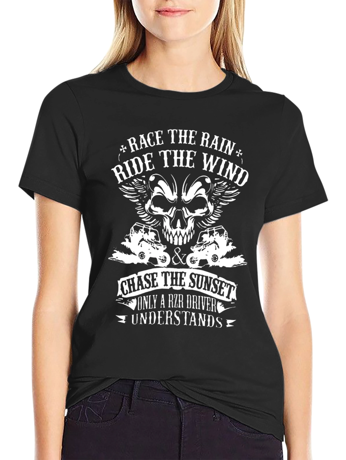 RZR Driver Graphic T-Shirt - Race the Rain Design