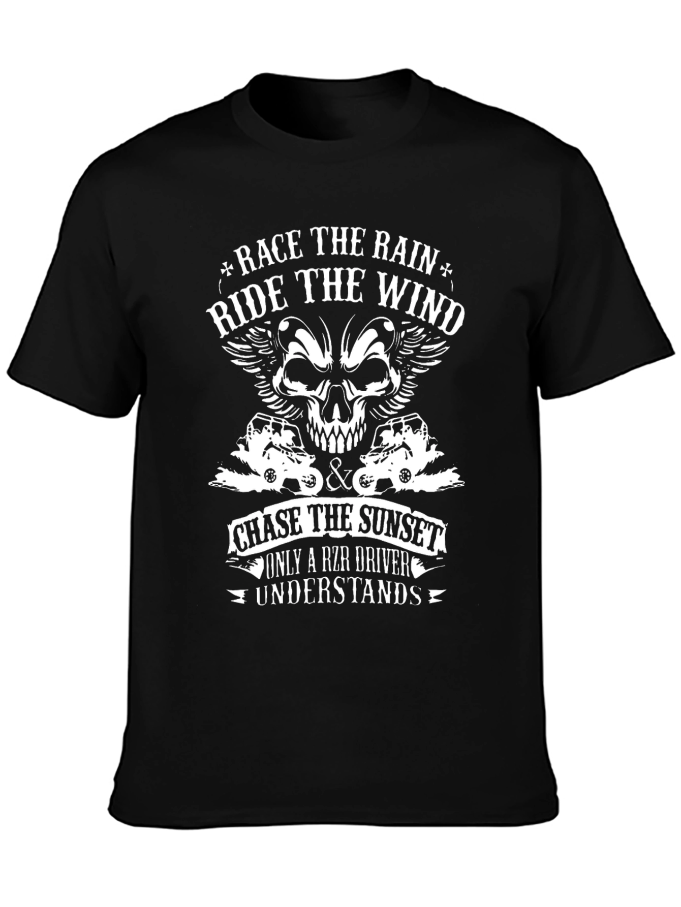 RZR Driver Graphic T-Shirt - Race the Rain Design