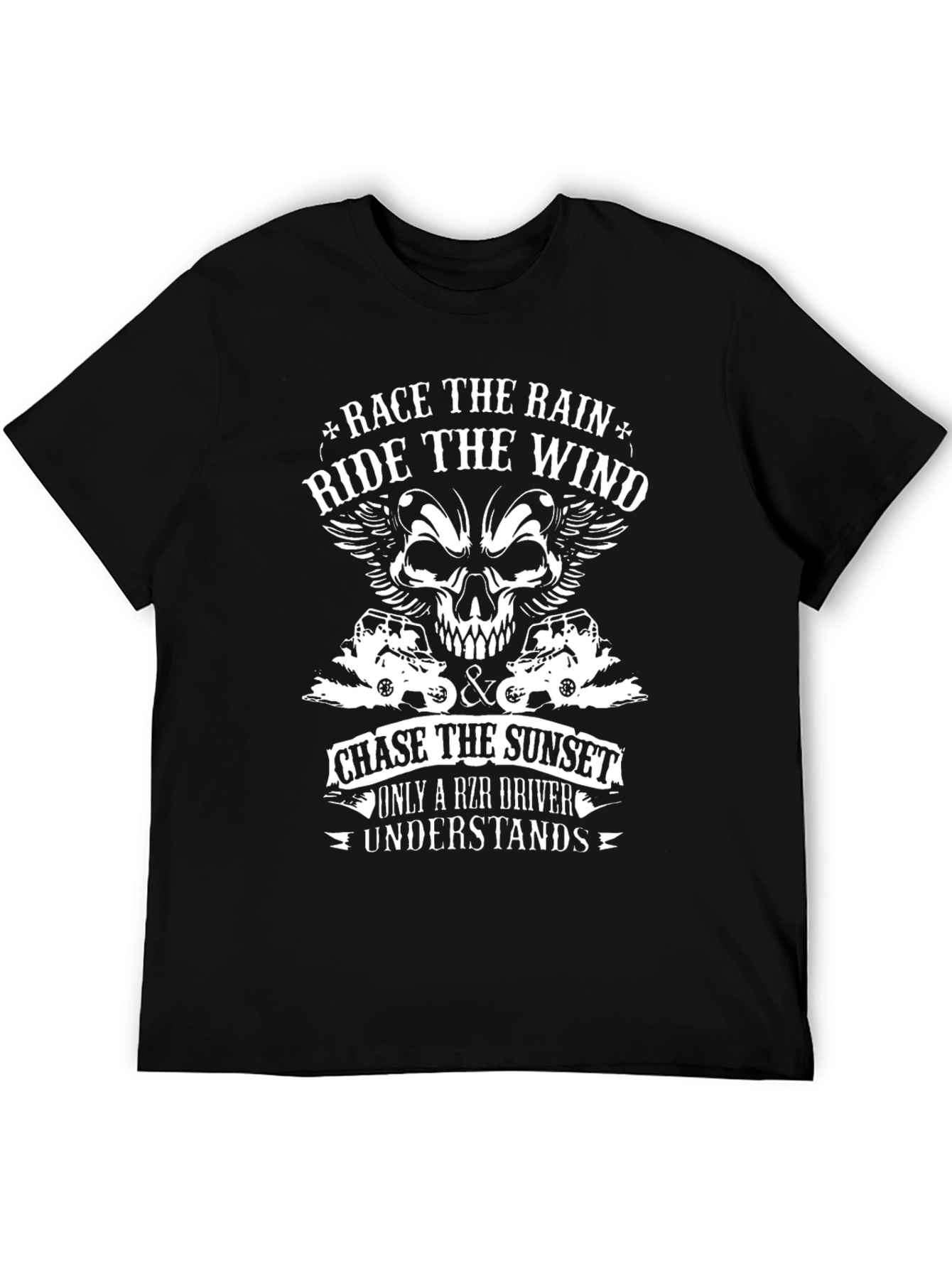 RZR Driver Graphic T-Shirt - Race the Rain Design