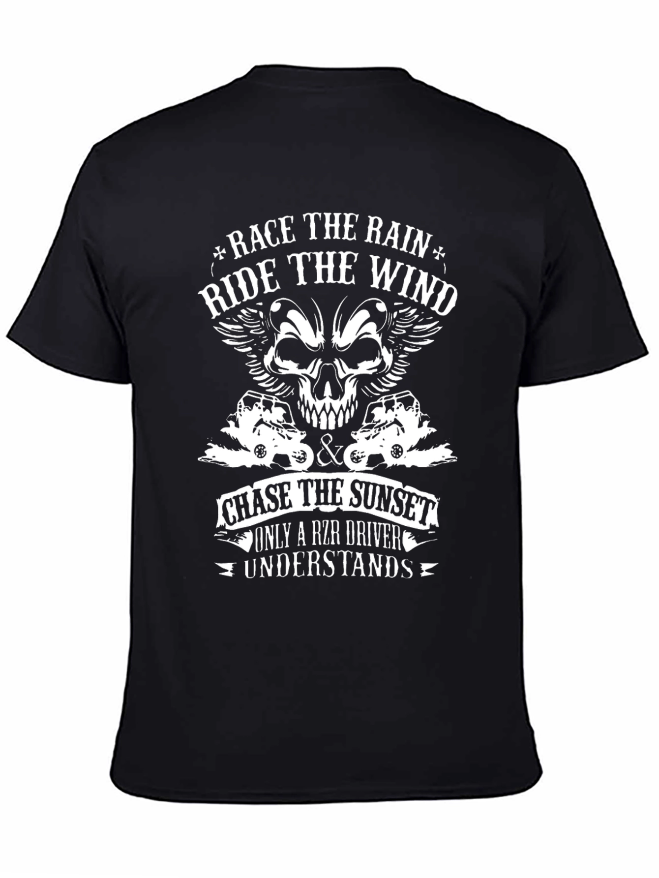 RZR Driver Graphic T-Shirt - Race the Rain Design
