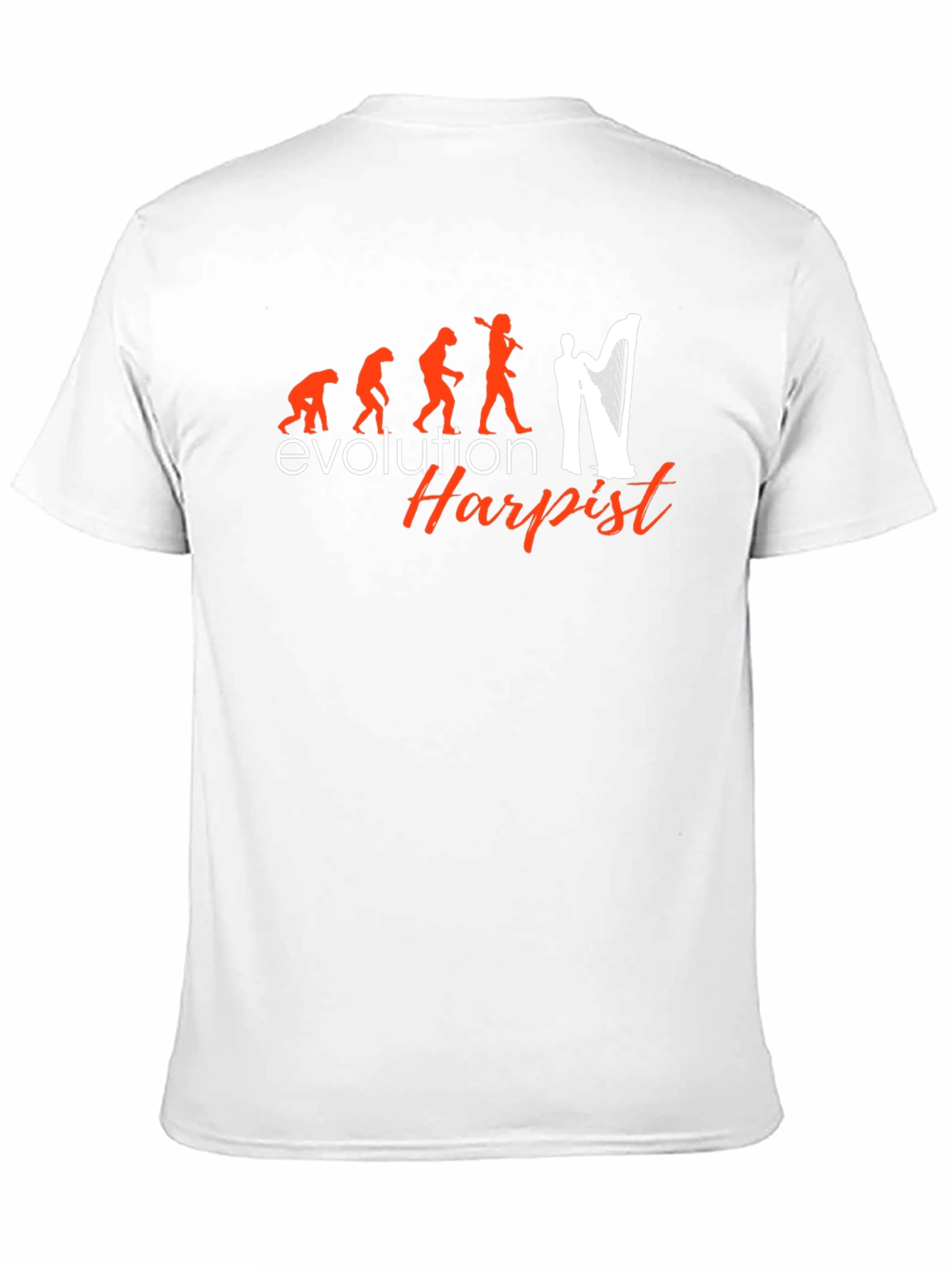 Evolution of Harpist Graphic T-Shirt - Black