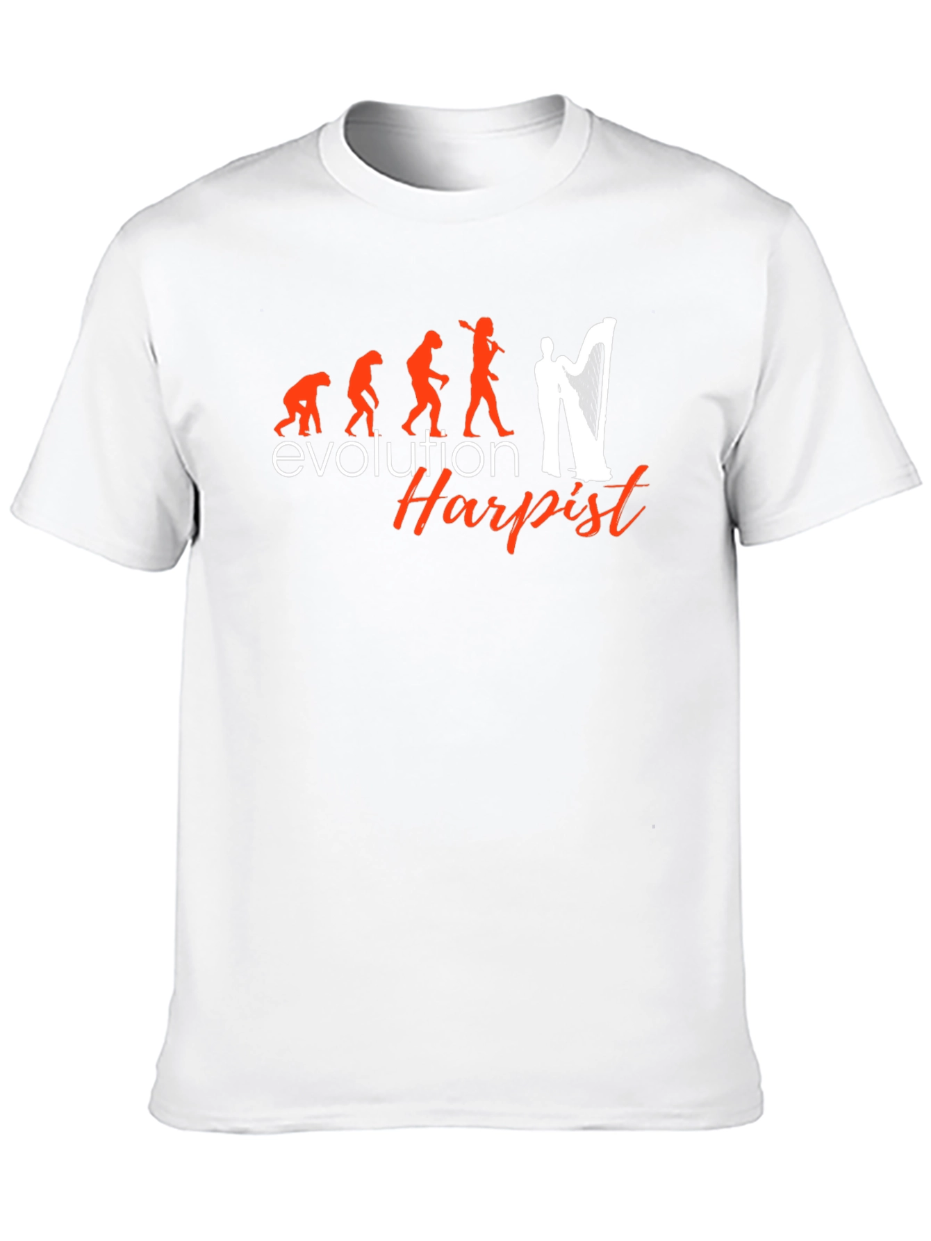 Evolution of Harpist Graphic T-Shirt - Black