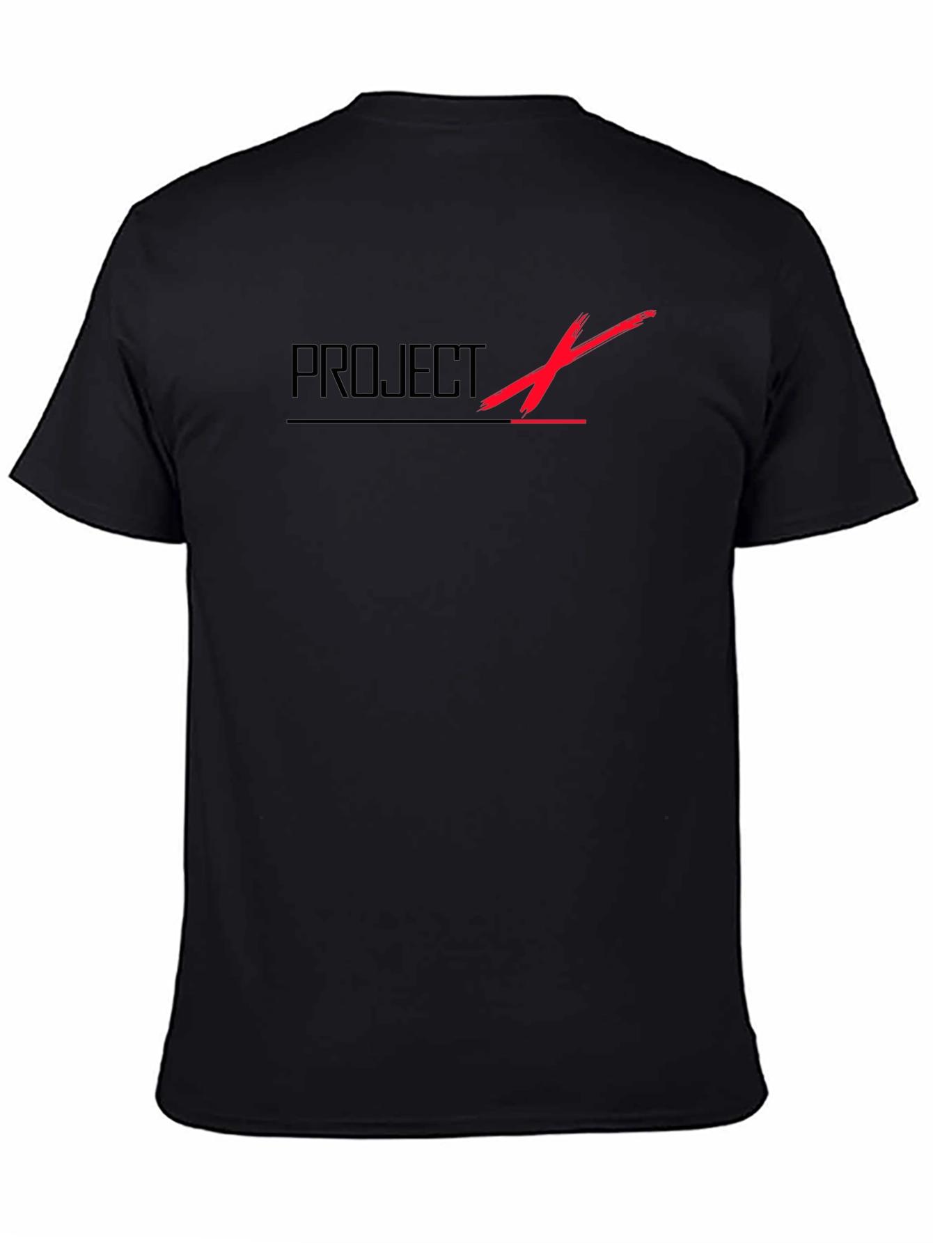 Project X Black T-Shirt - Modern Graphic Tee