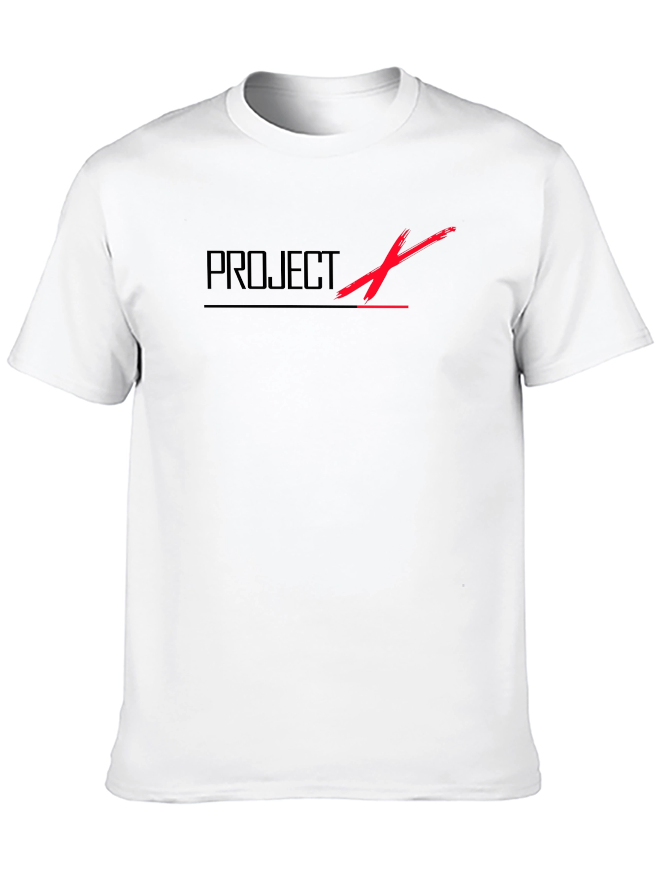 Project X Black T-Shirt - Modern Graphic Tee