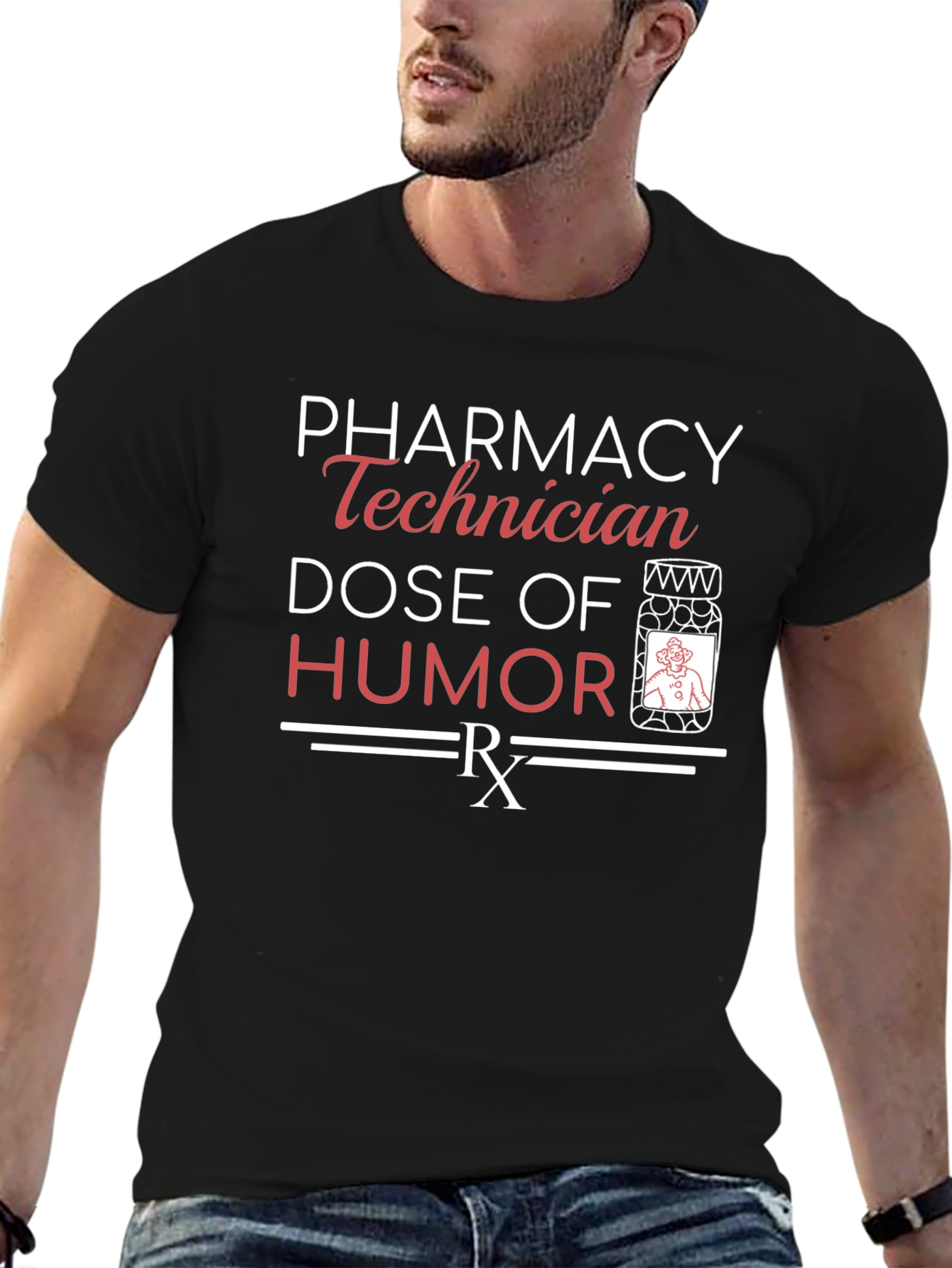 Pharmacy Technician Humor T-Shirt Funny Rx Dose Tee