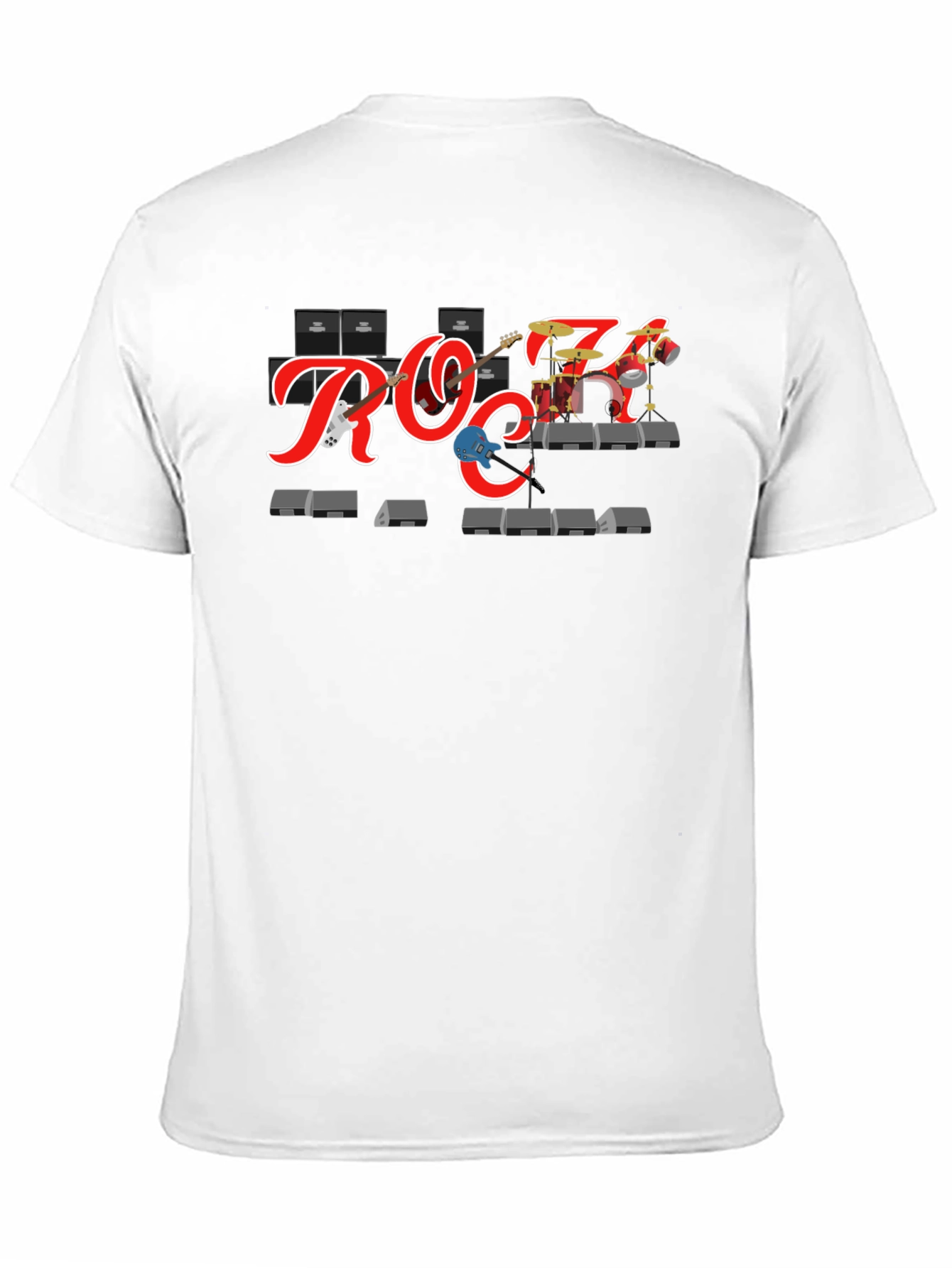 Rock Band T-Shirt - Black Crew Neck Tee
