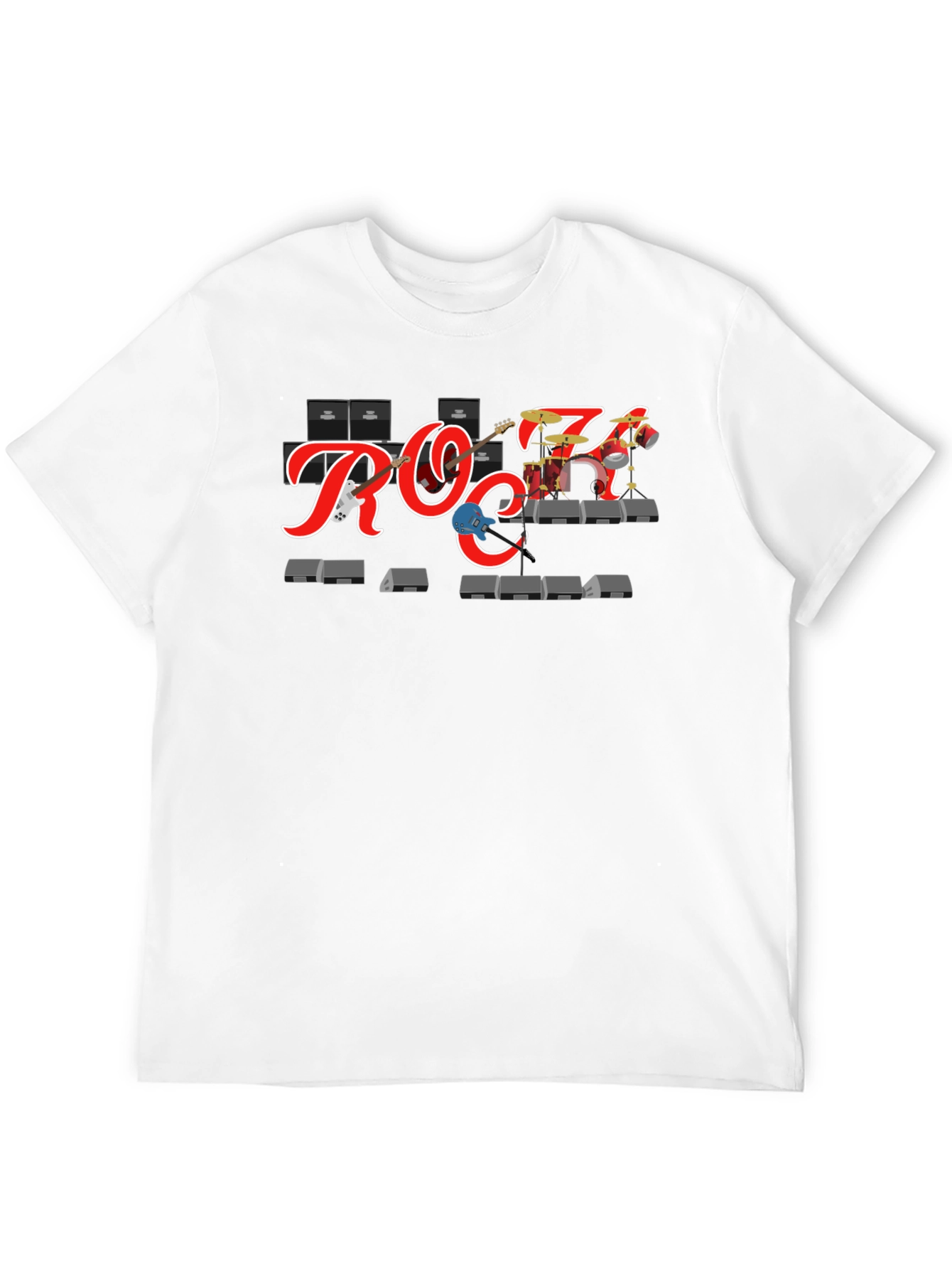 Rock Band T-Shirt - Black Crew Neck Tee